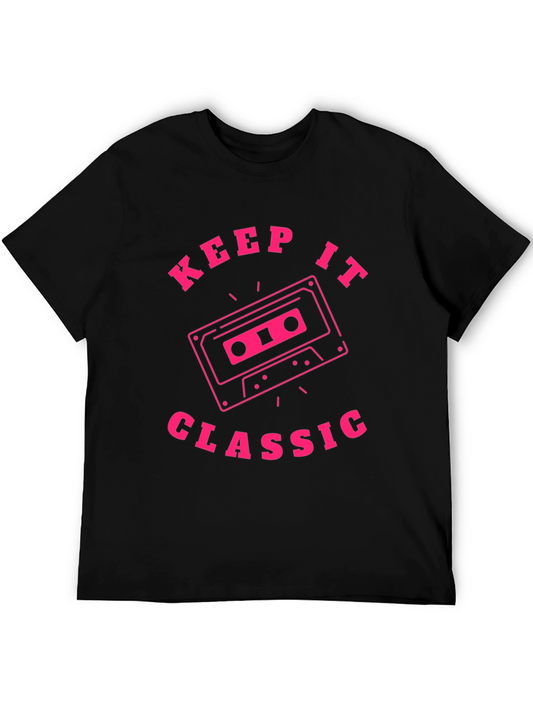 Keep It Classic Retro Cassette Tape Graphic T-Shirt