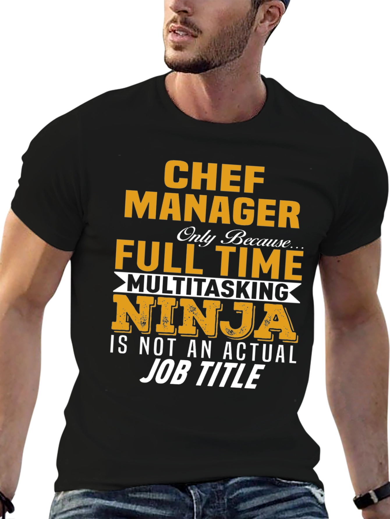 Chef Manager T-Shirt - Full Time Ninja
