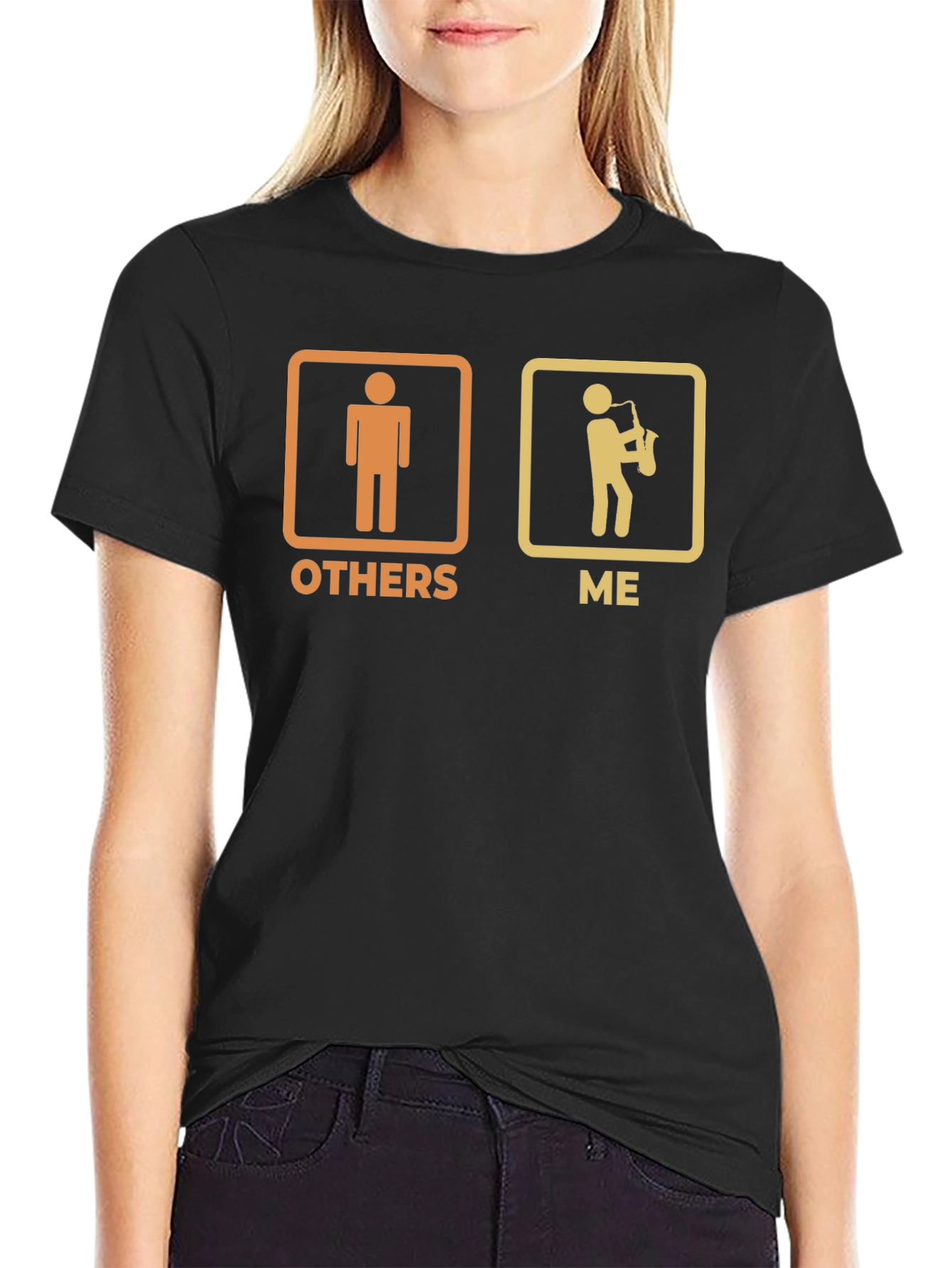 Humorous Saxophone Player T-Shirt - Others vs. Me