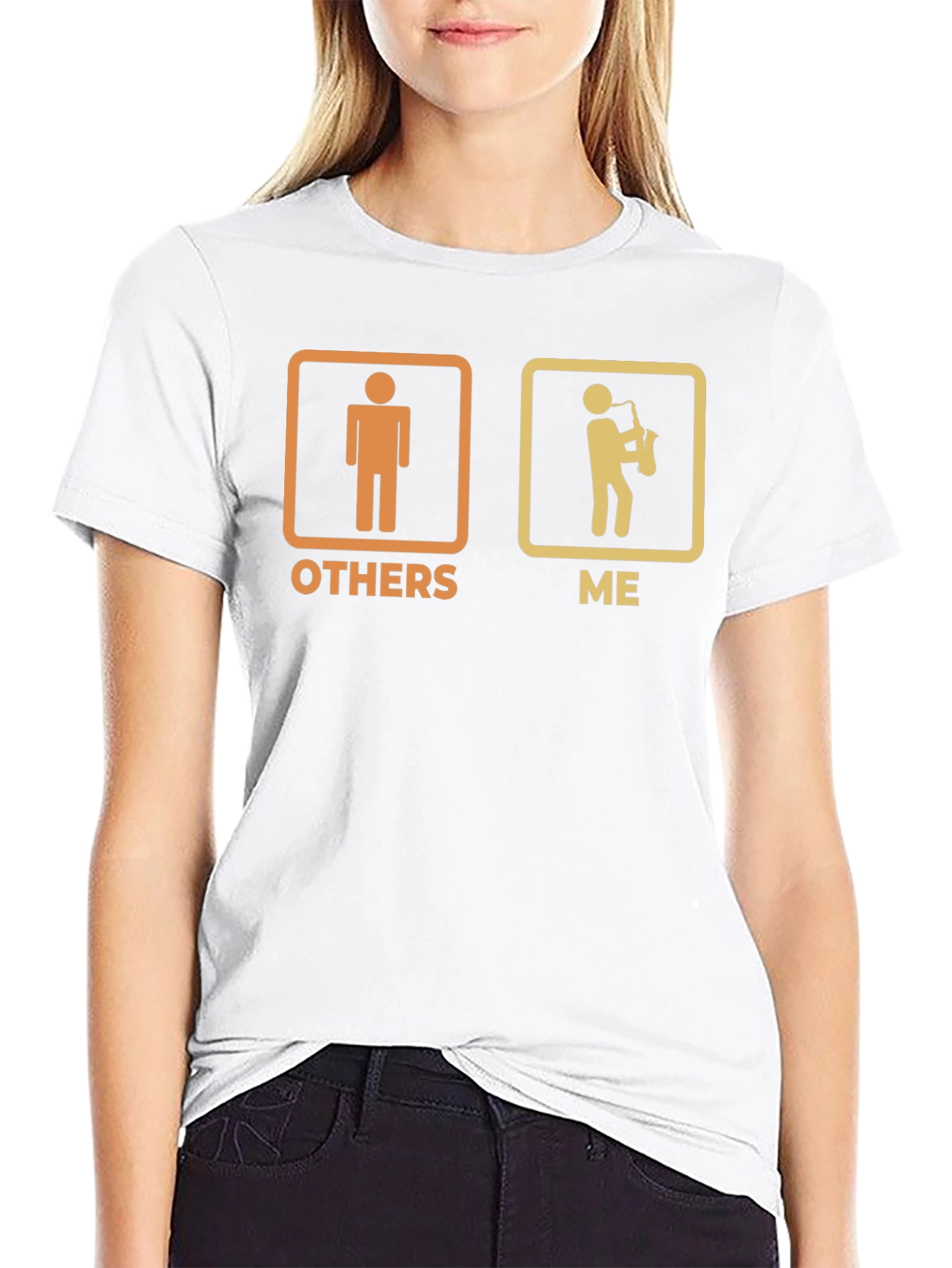 Humorous Saxophone Player T-Shirt - Others vs. Me