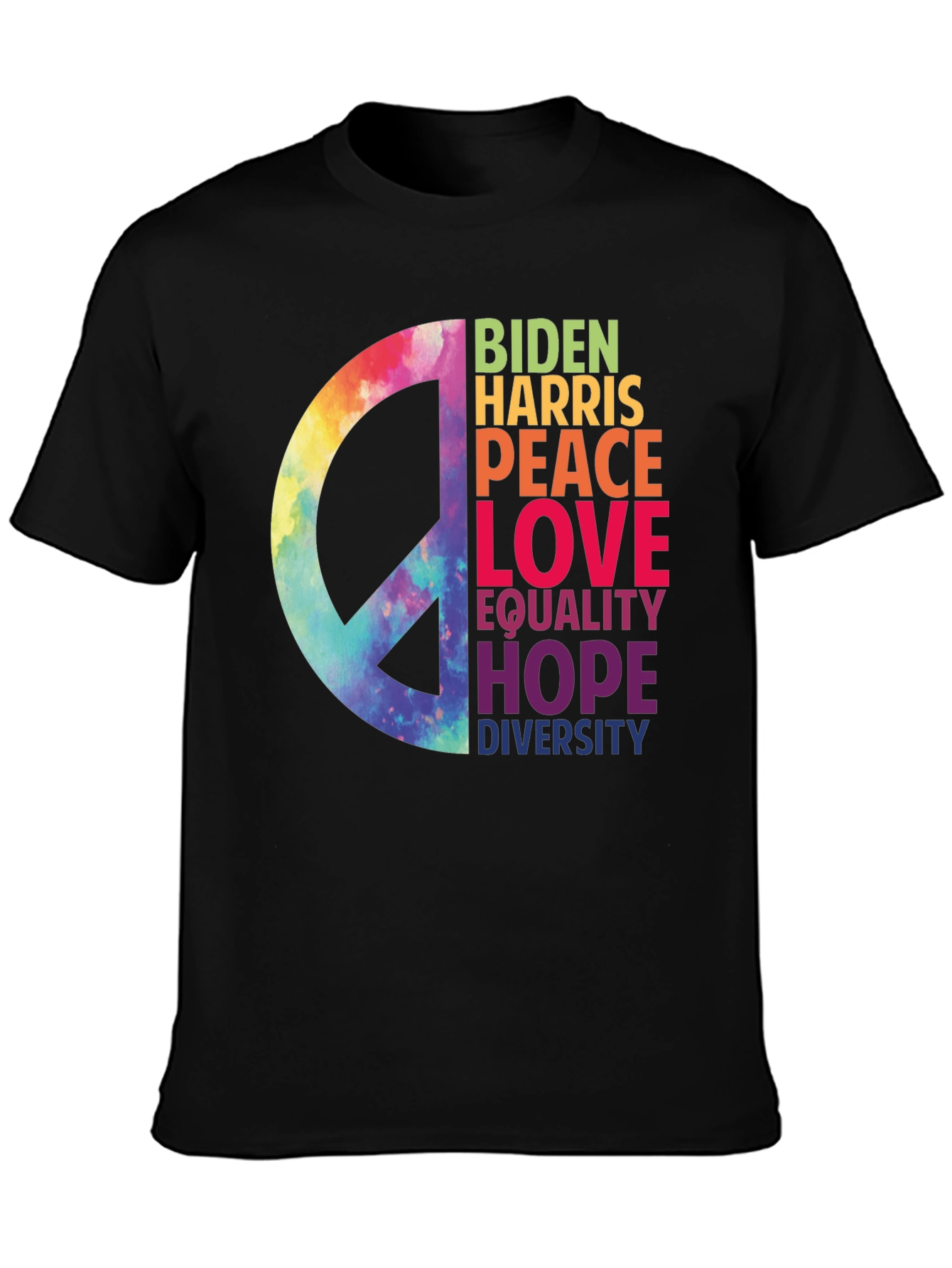 Biden Harris Peace Love Equality T-Shirt