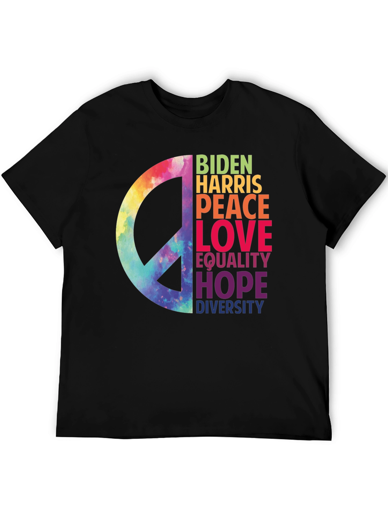 Biden Harris Peace Love Equality T-Shirt