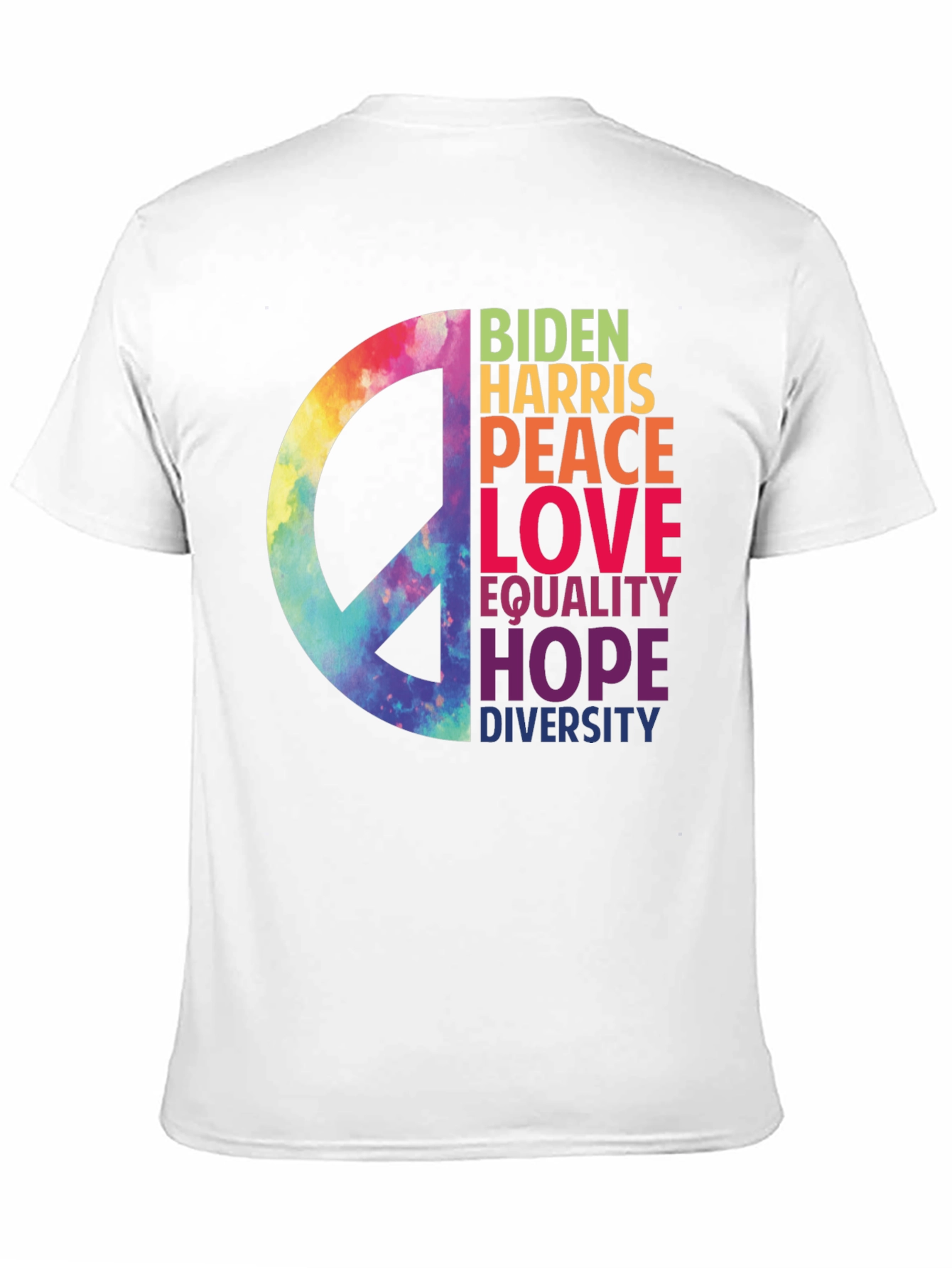 Biden Harris Peace Love Equality T-Shirt