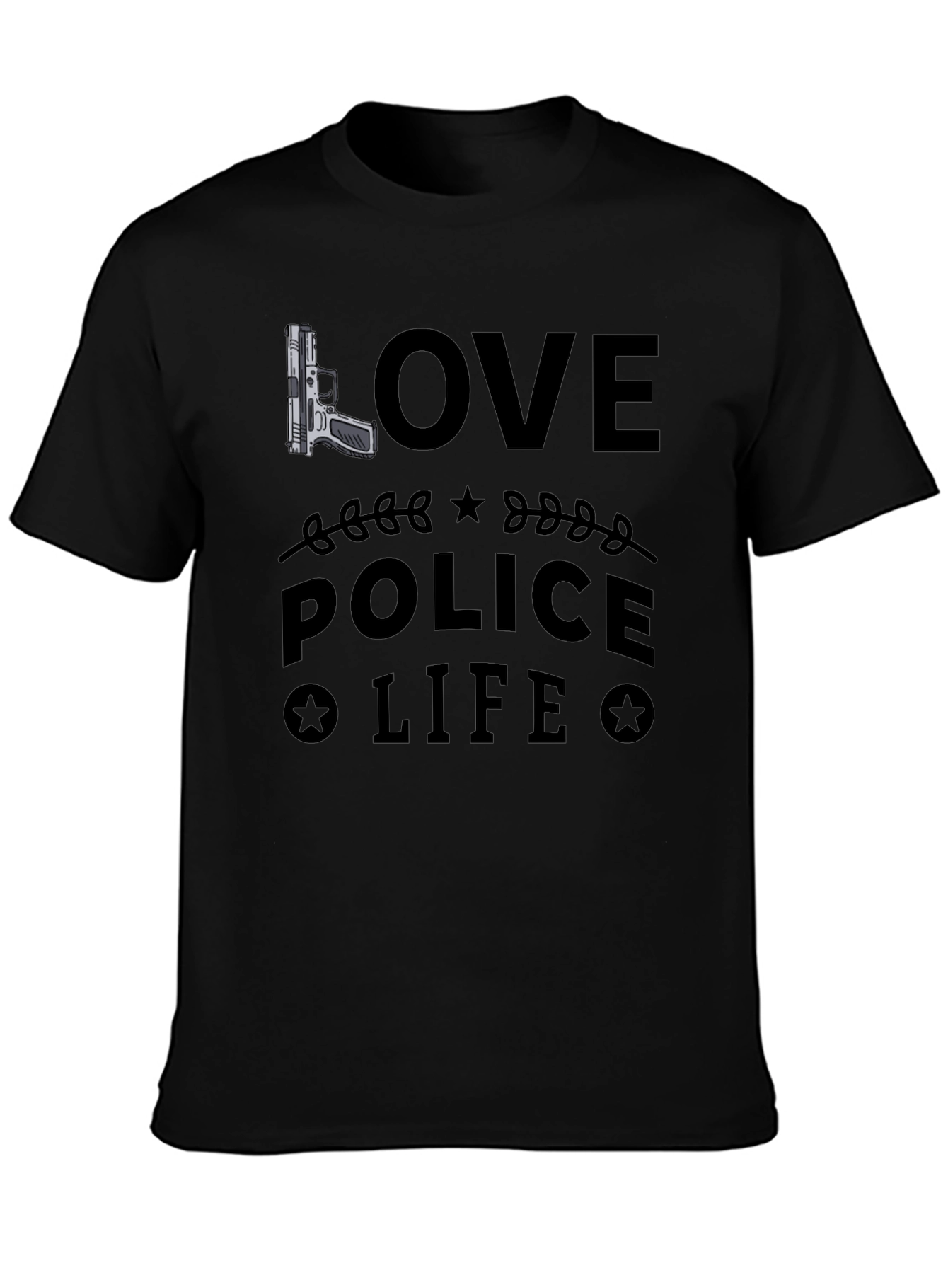 Love Police Life Graphic T-Shirt