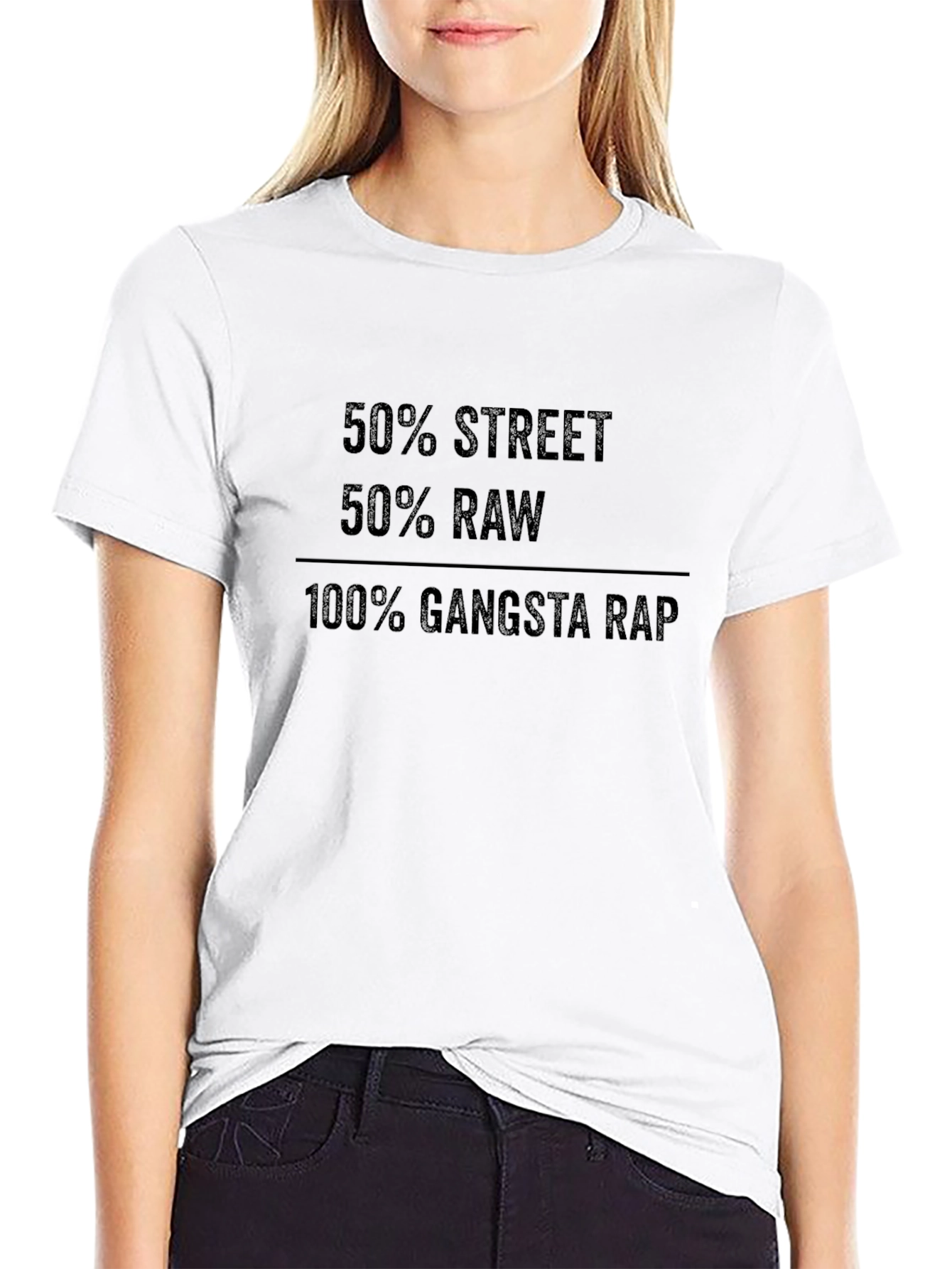 Street Raw Gangsta Rap Graphic T-Shirt