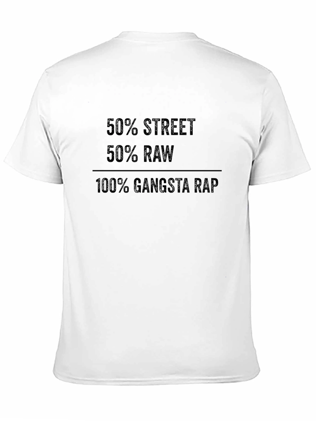 Street Raw Gangsta Rap Graphic T-Shirt