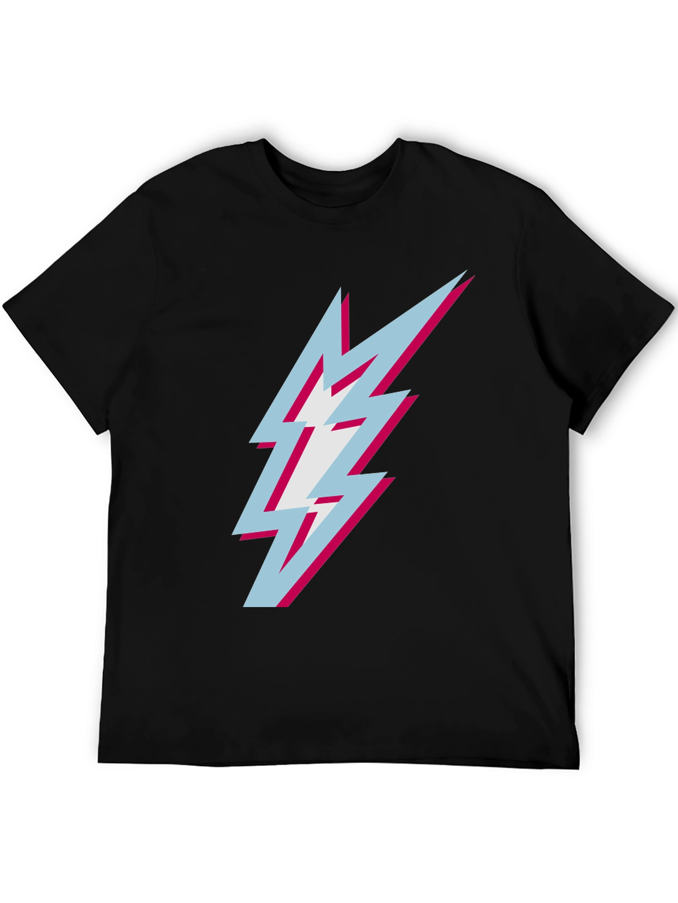 Lightning Bolt Graphic Tee - Black