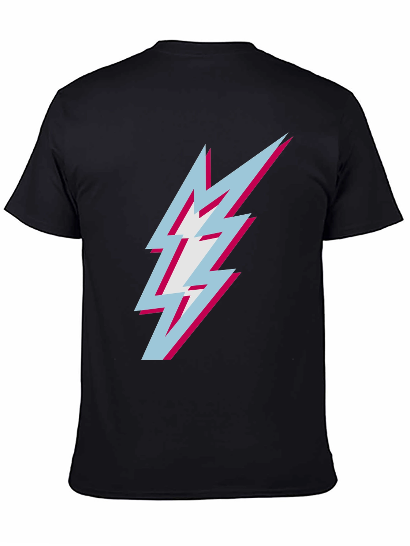 Lightning Bolt Graphic Tee - Black