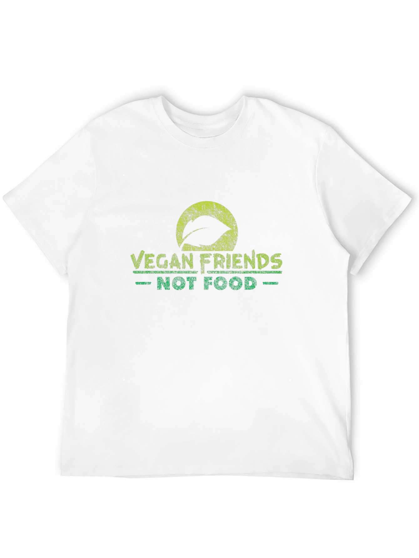 Vegan Friends Not Food Black T-Shirt