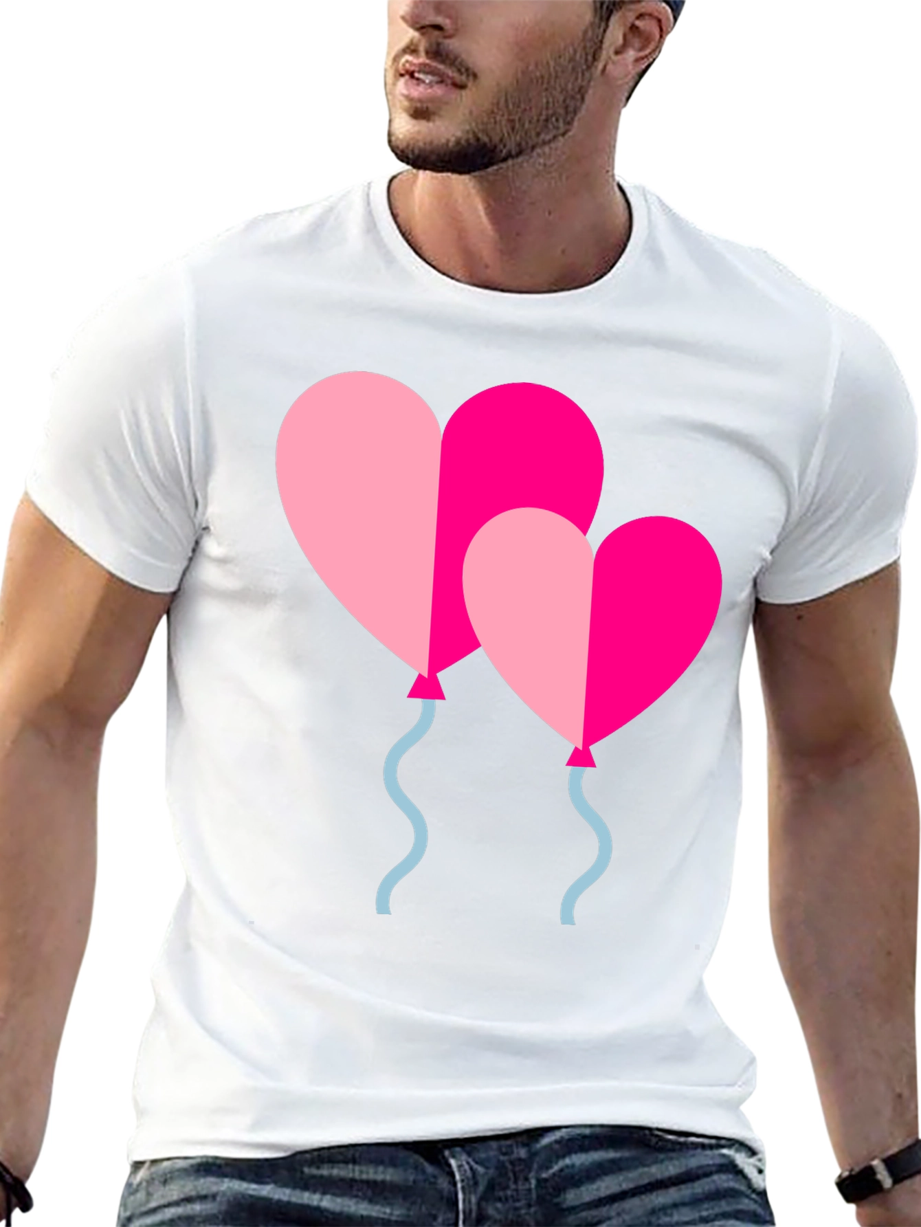 Heart Balloons Graphic T-Shirt