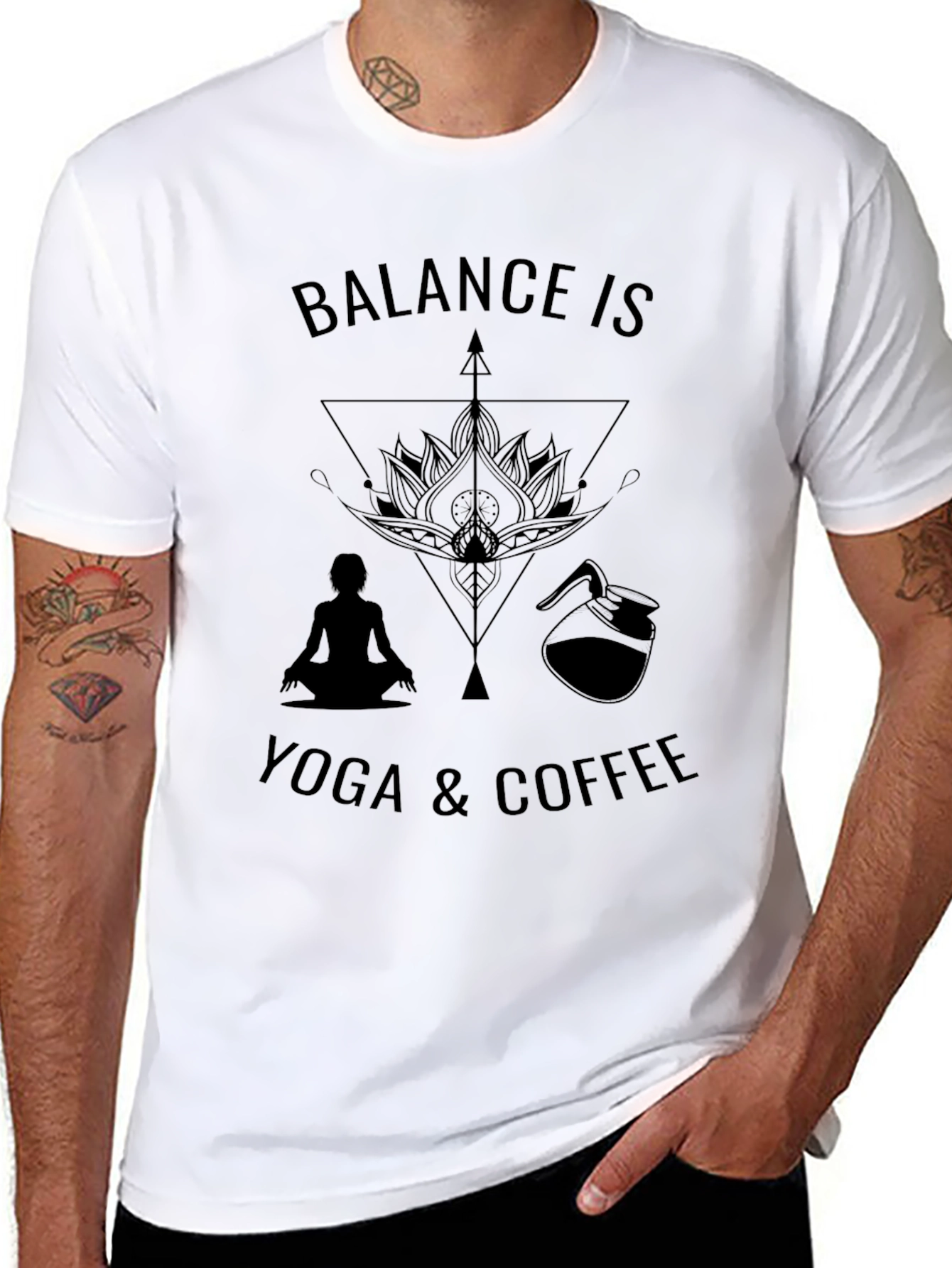 Balance Yoga & Coffee T-Shirt