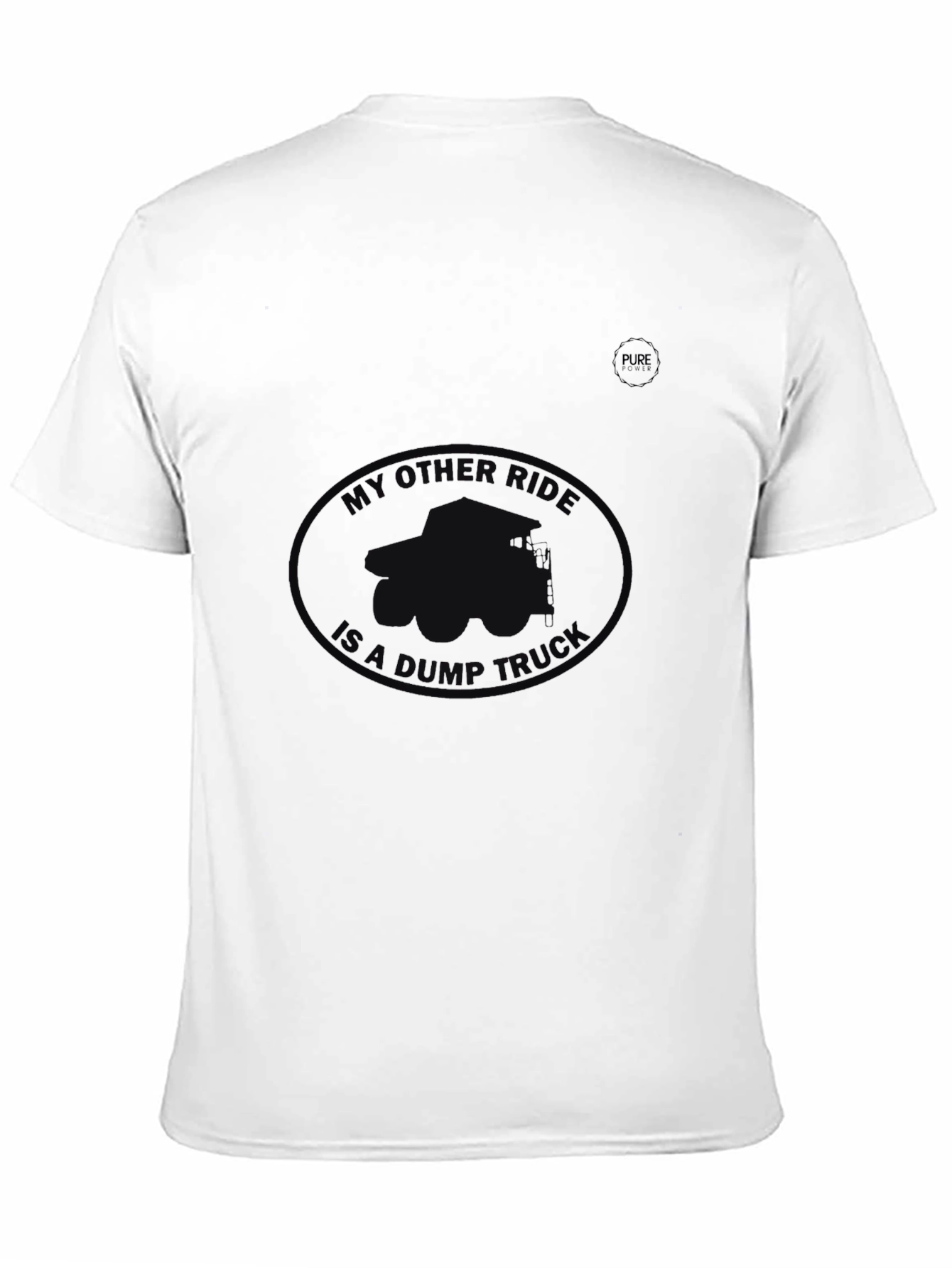 My Other Ride Is A Dump Truck Black Tee