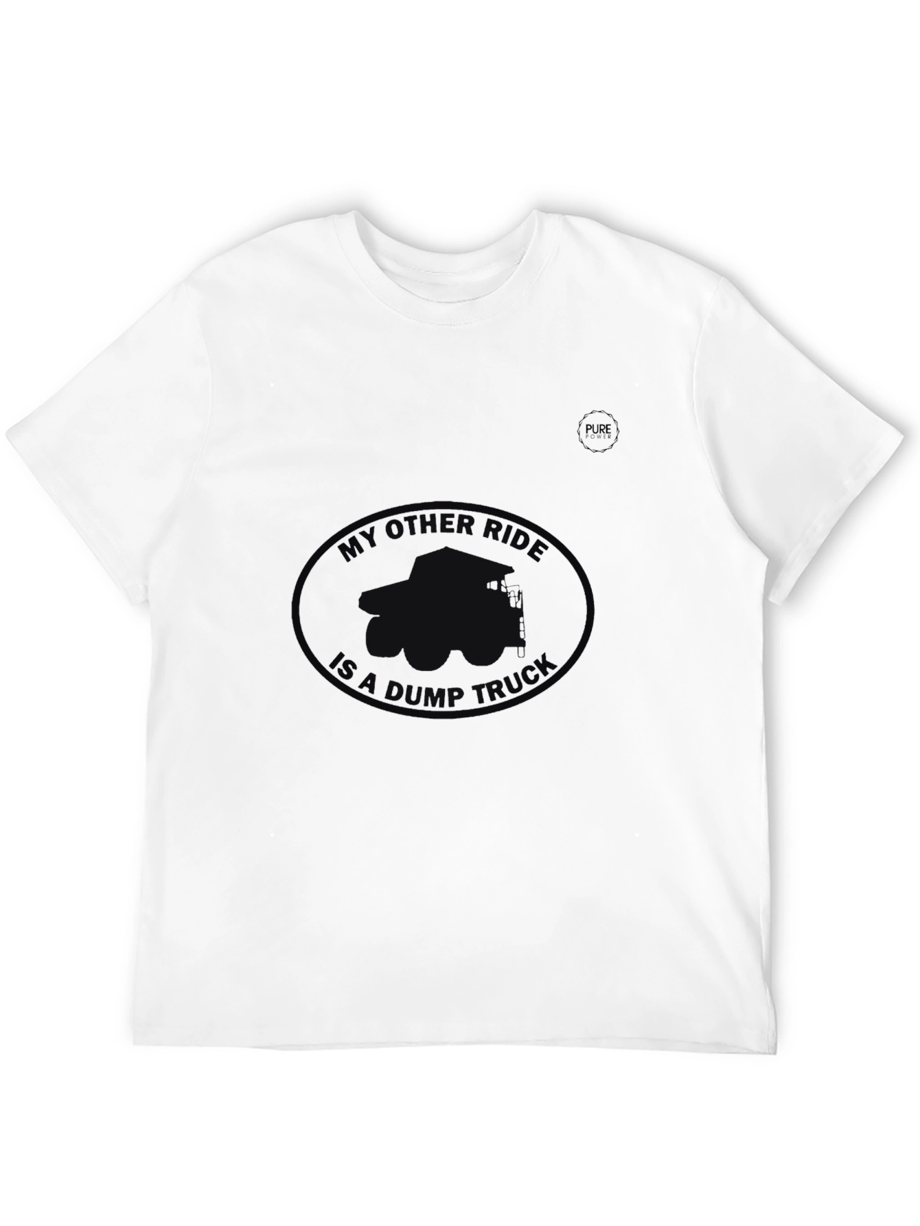 My Other Ride Is A Dump Truck Black Tee