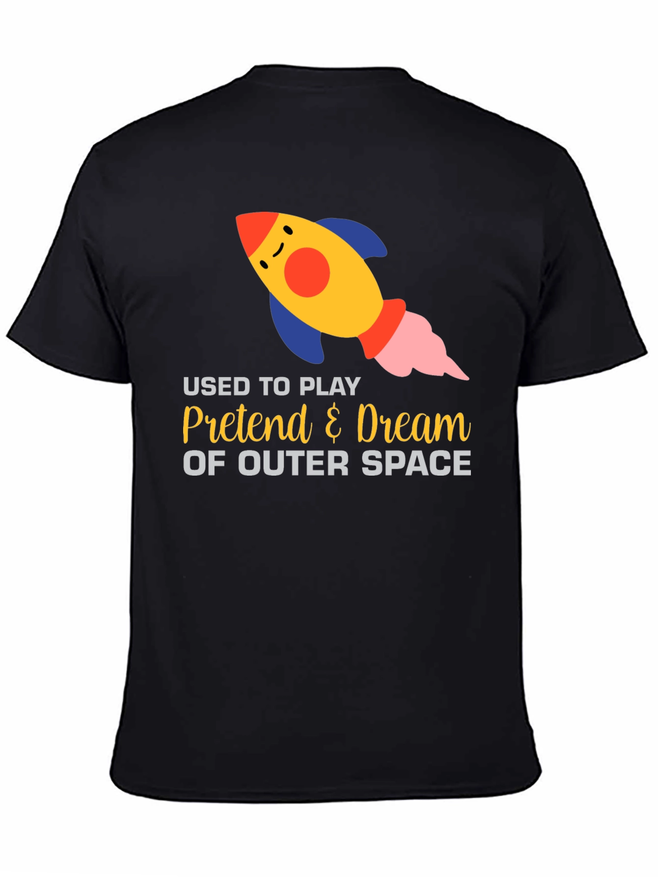 Outer Space Dream T-Shirt - Play Pretend Rocket Design