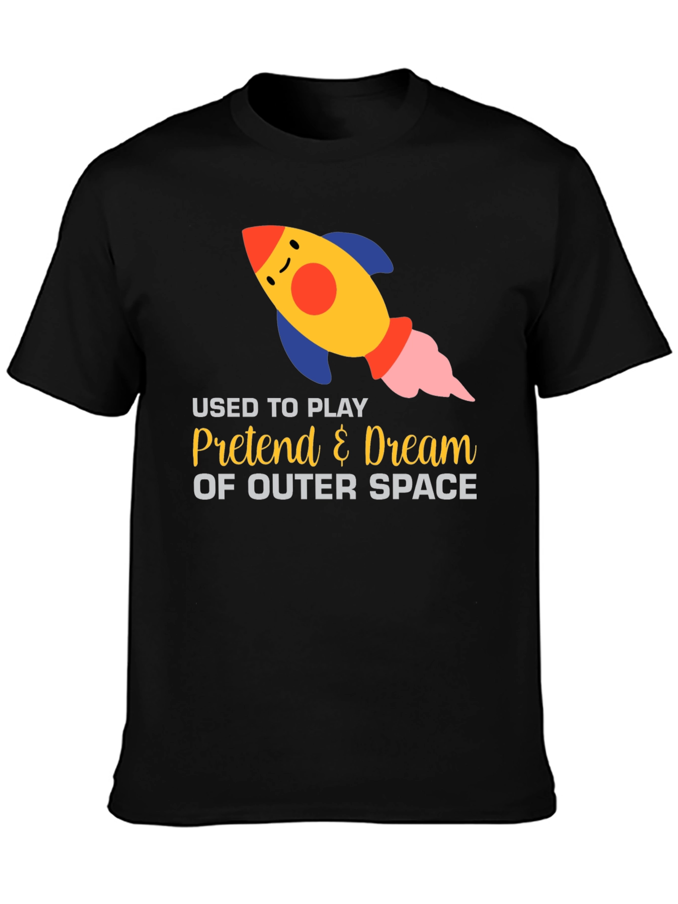 Outer Space Dream T-Shirt - Play Pretend Rocket Design