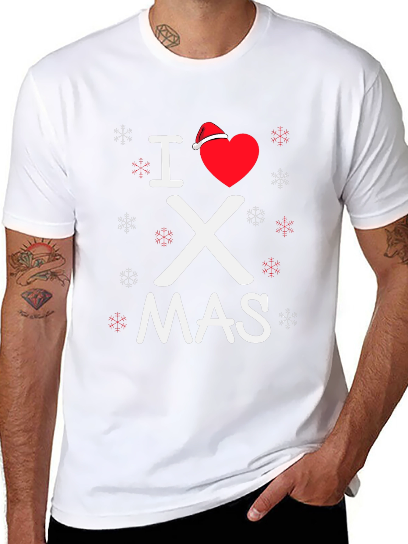 I Love Christmas T-Shirt Holiday Tee