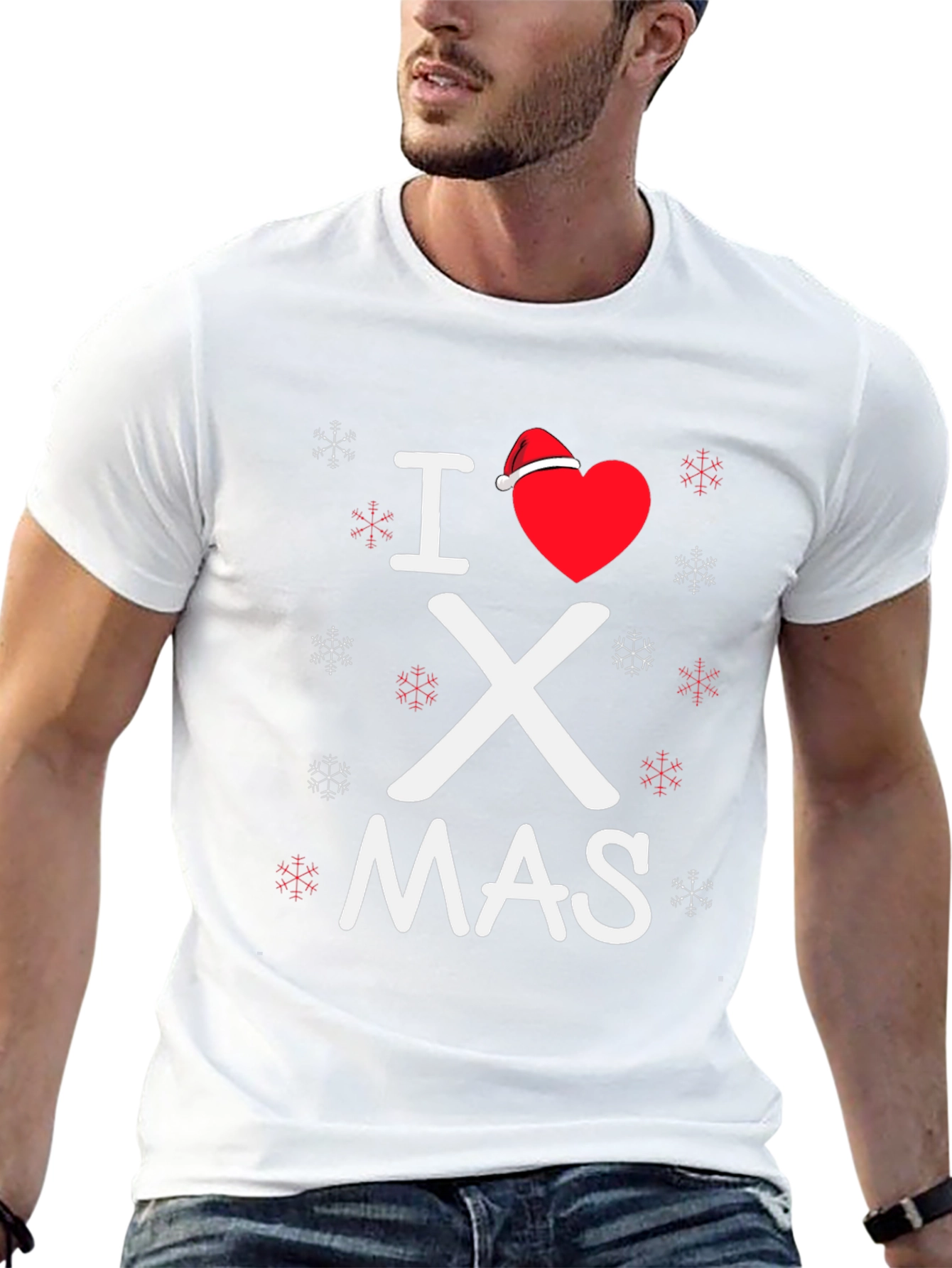 I Love Christmas T-Shirt Holiday Tee