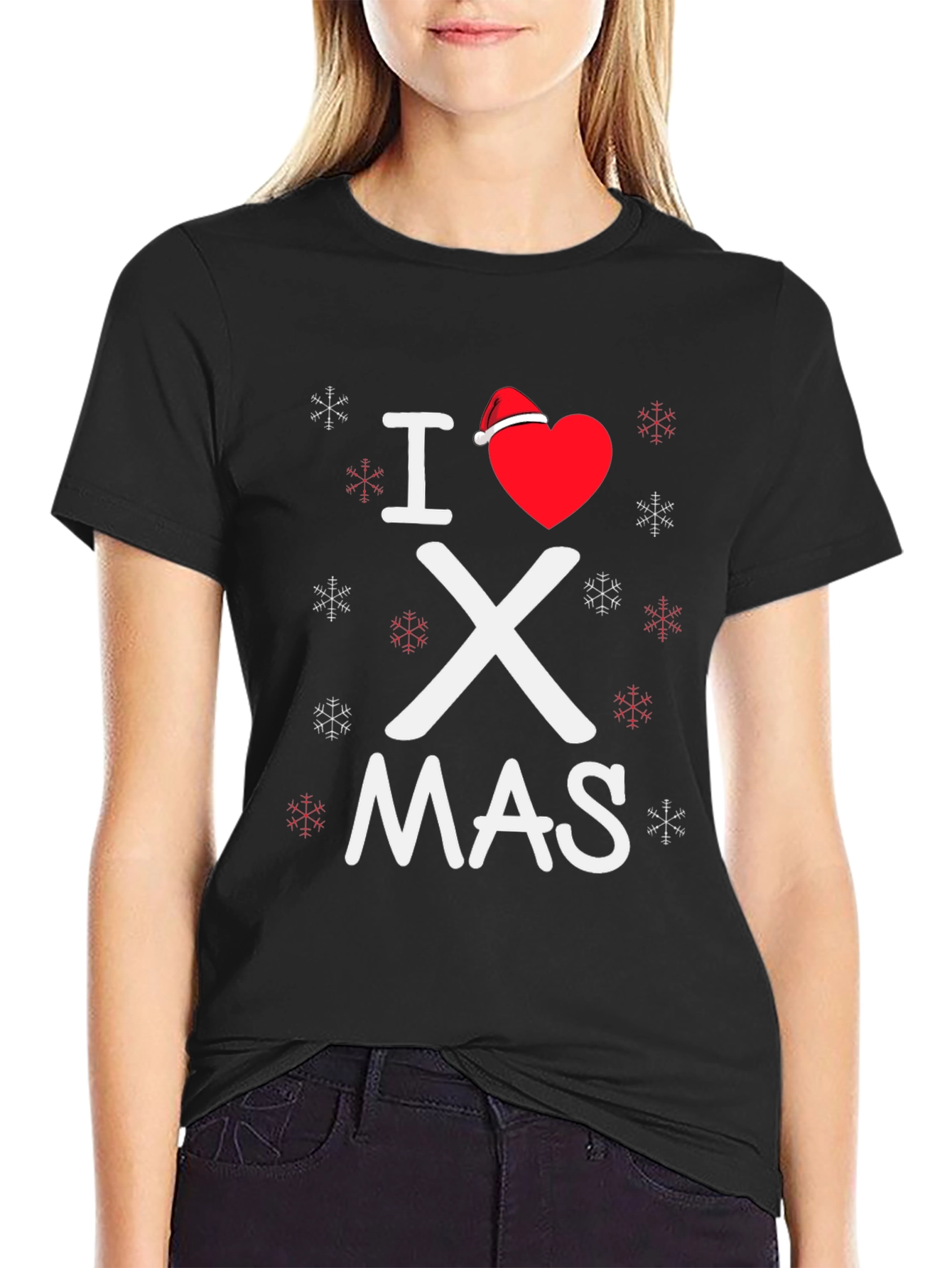 I Love Christmas T-Shirt Holiday Tee