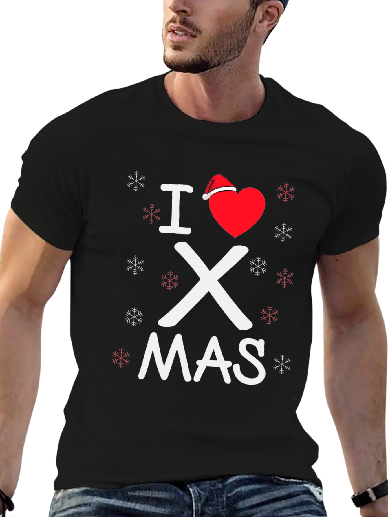 I Love Christmas T-Shirt Holiday Tee