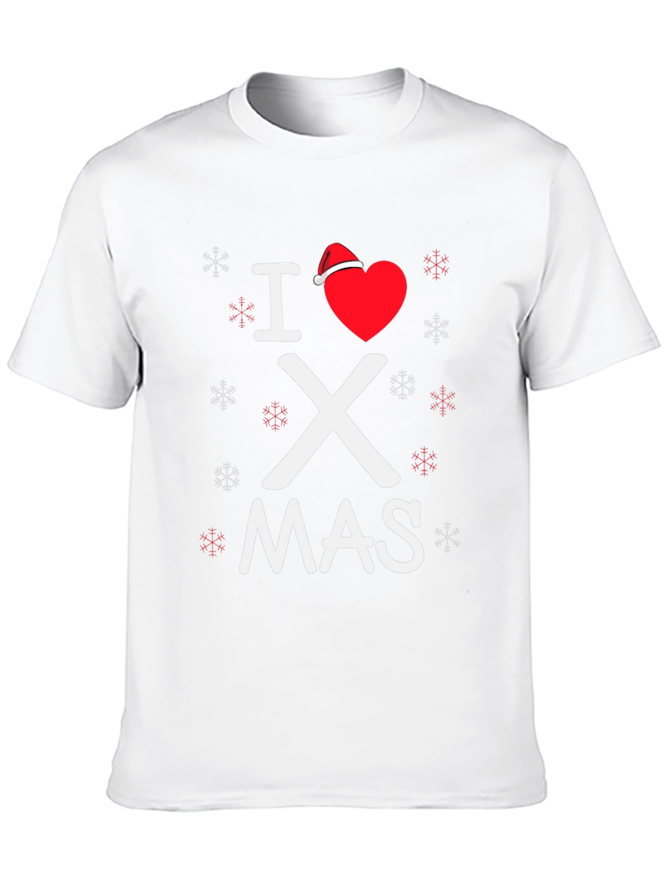 I Love Christmas T-Shirt Holiday Tee