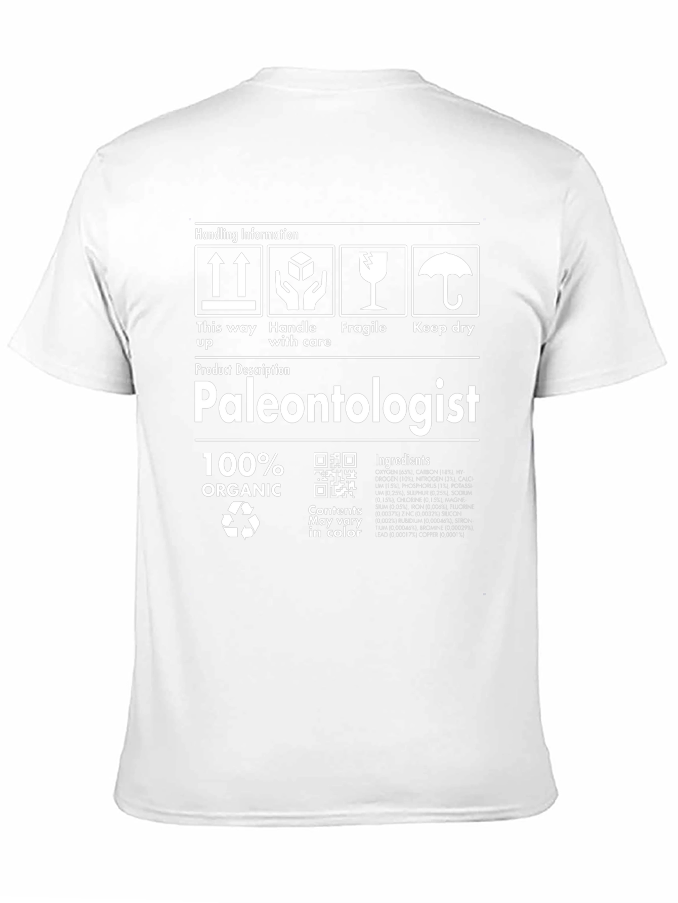 Paleontologist 100% Organic T-Shirt