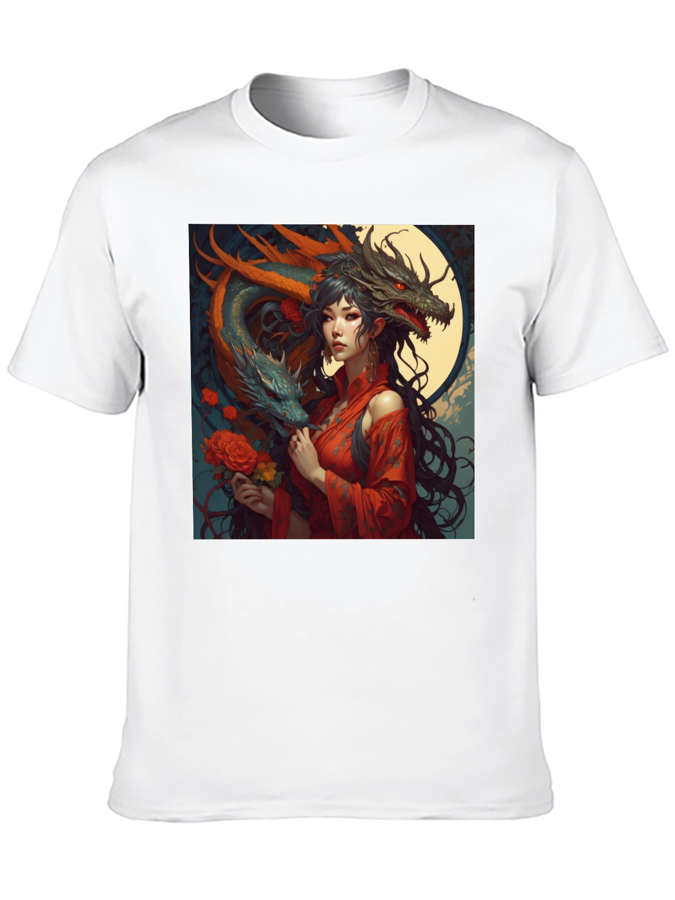 Dragon Queen Graphic Tee - Black