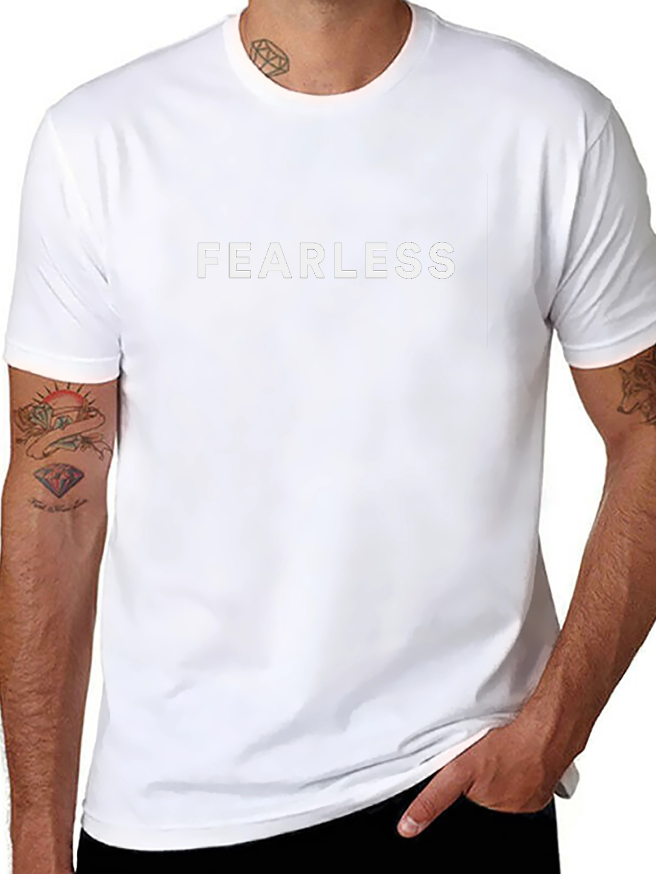Fearless Black Graphic Tee
