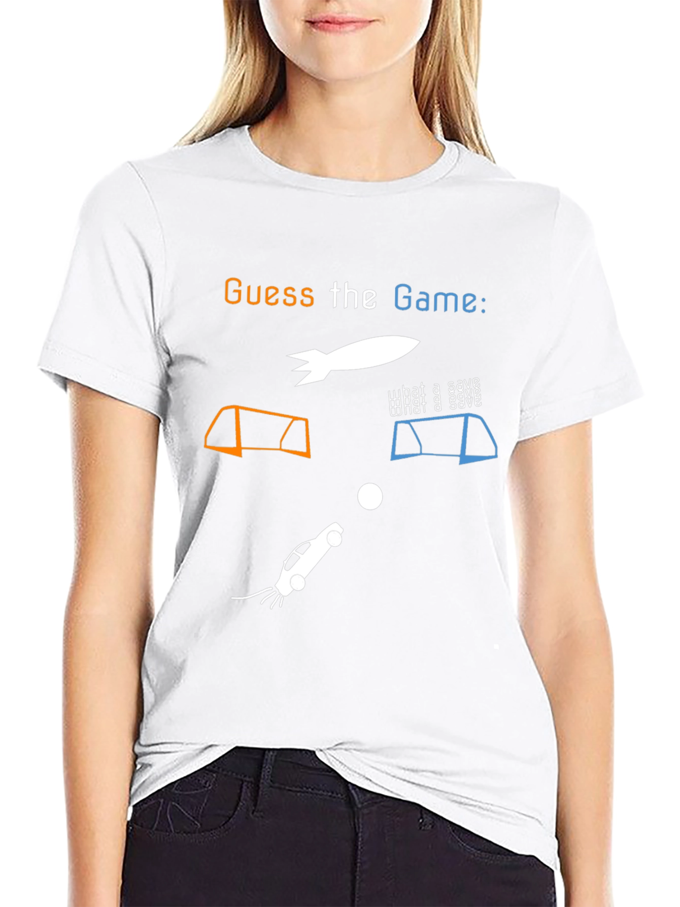 Guess the Game T-Shirt: Rocket Car Soccer Tee