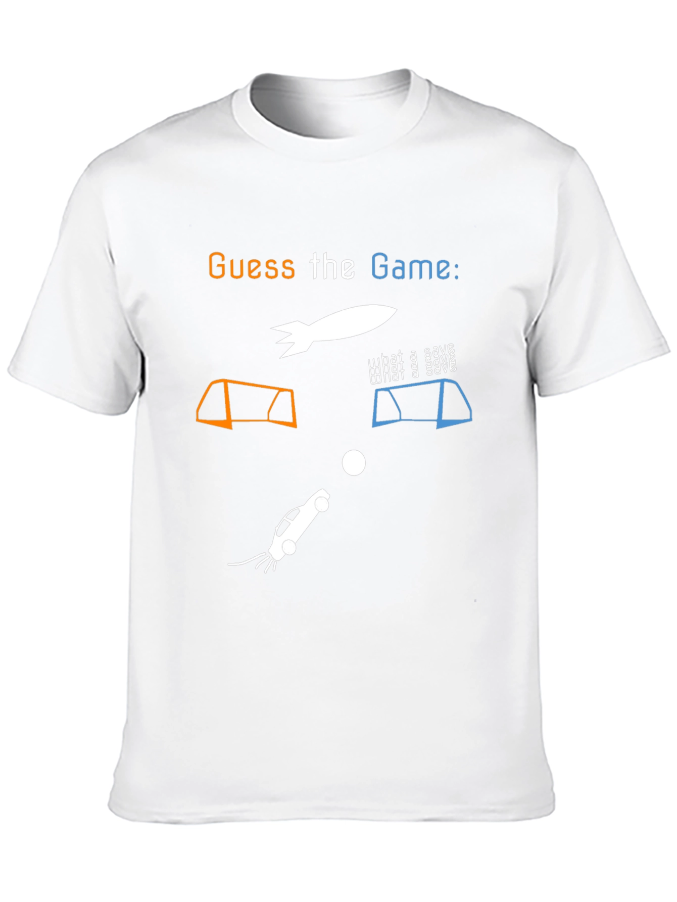 Guess the Game T-Shirt: Rocket Car Soccer Tee