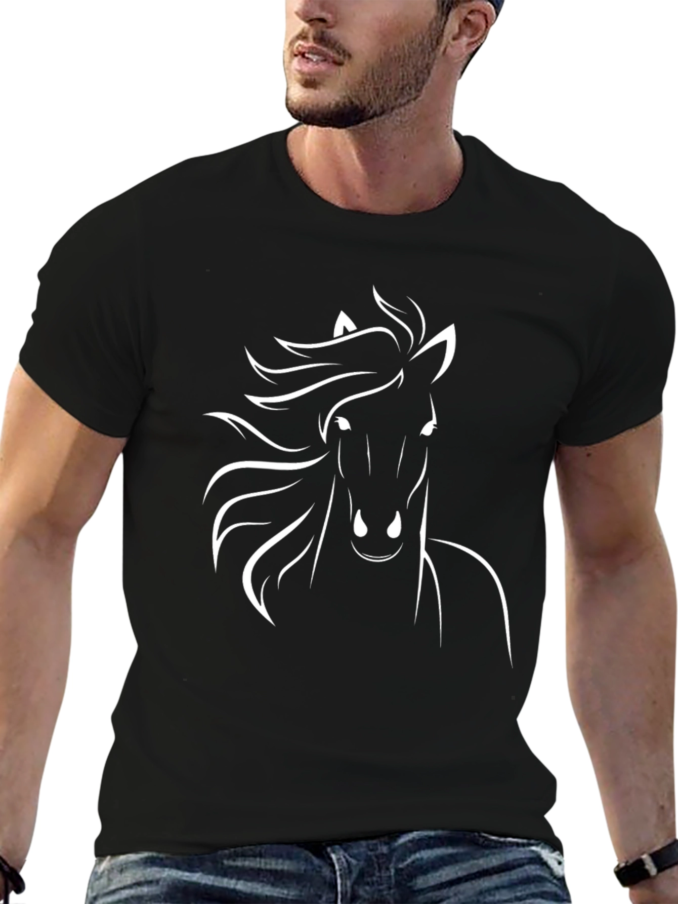Black Horse Graphic Tee