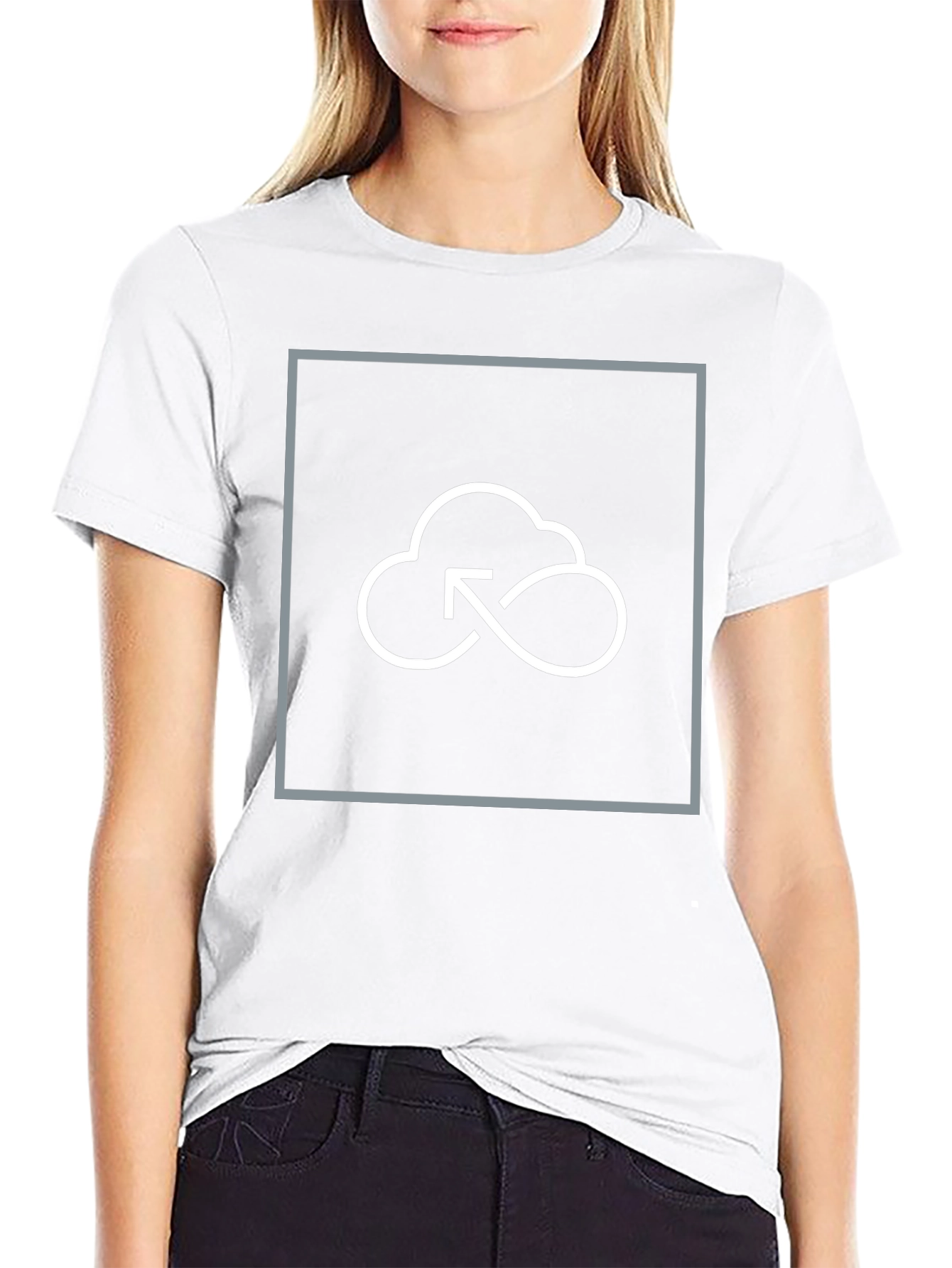 Cloud Upload Graphic Tee - Modern Style