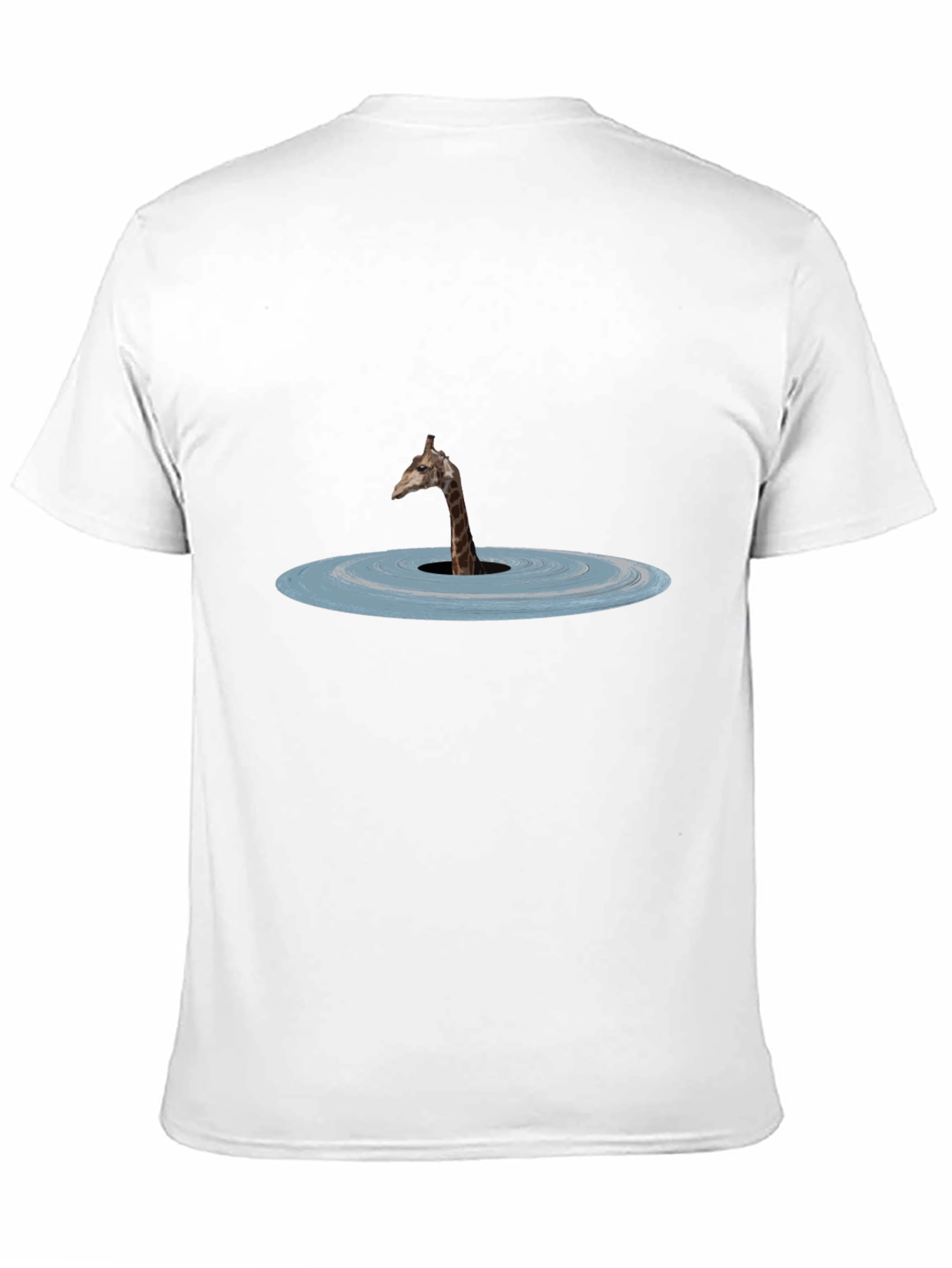 Giraffe Lake Graphic Tee - Black Cotton Shirt