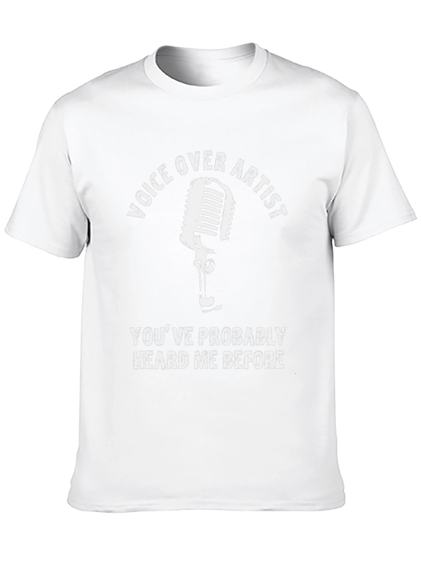 Voice Over Artist T-Shirt - Funny Microphone Graphic Tee