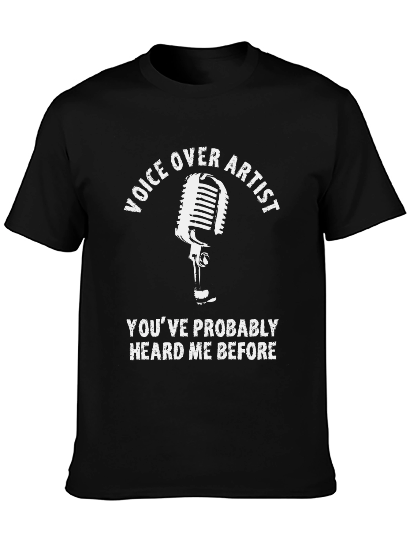 Voice Over Artist T-Shirt - Funny Microphone Graphic Tee