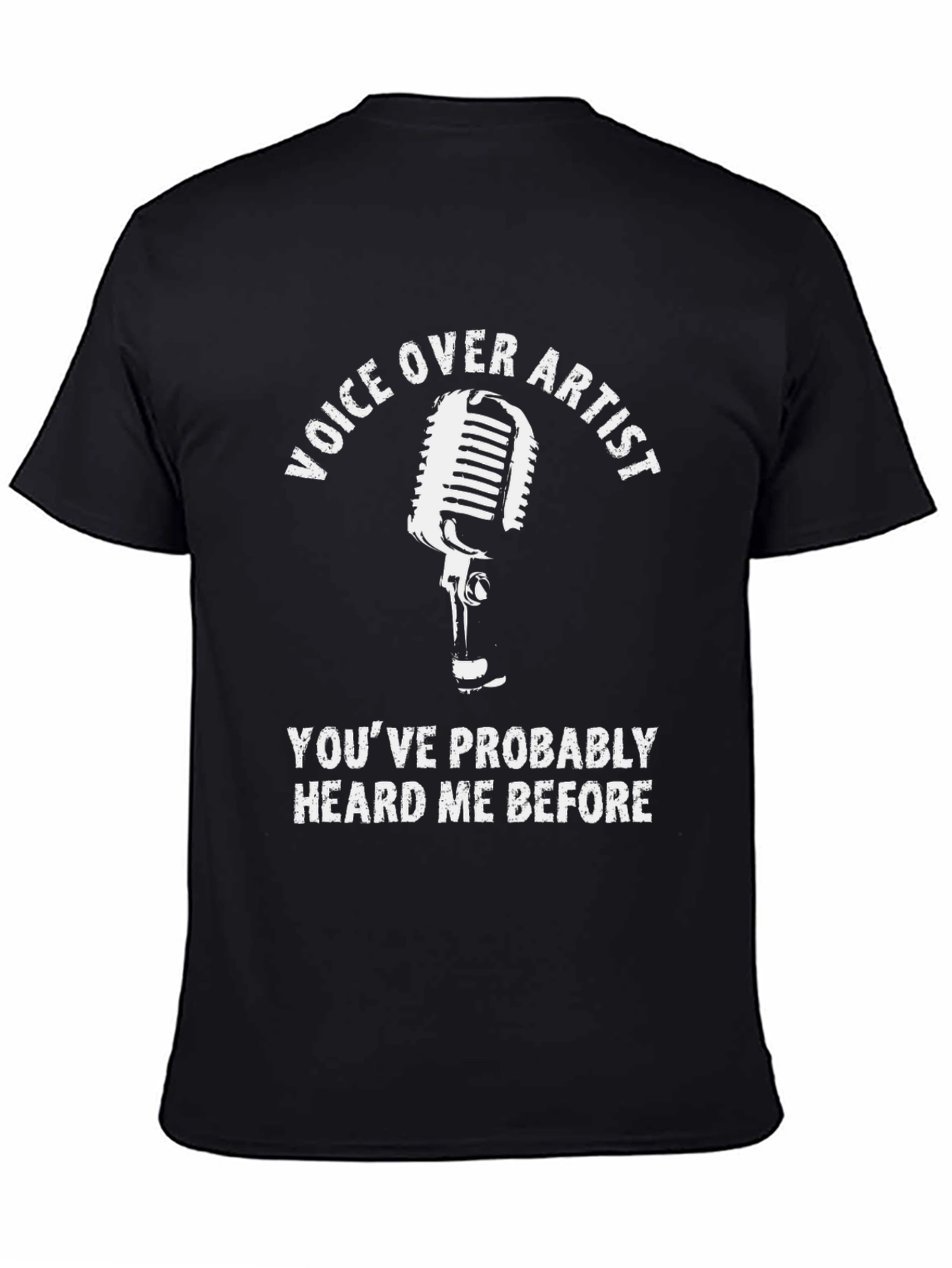 Voice Over Artist T-Shirt - Funny Microphone Graphic Tee