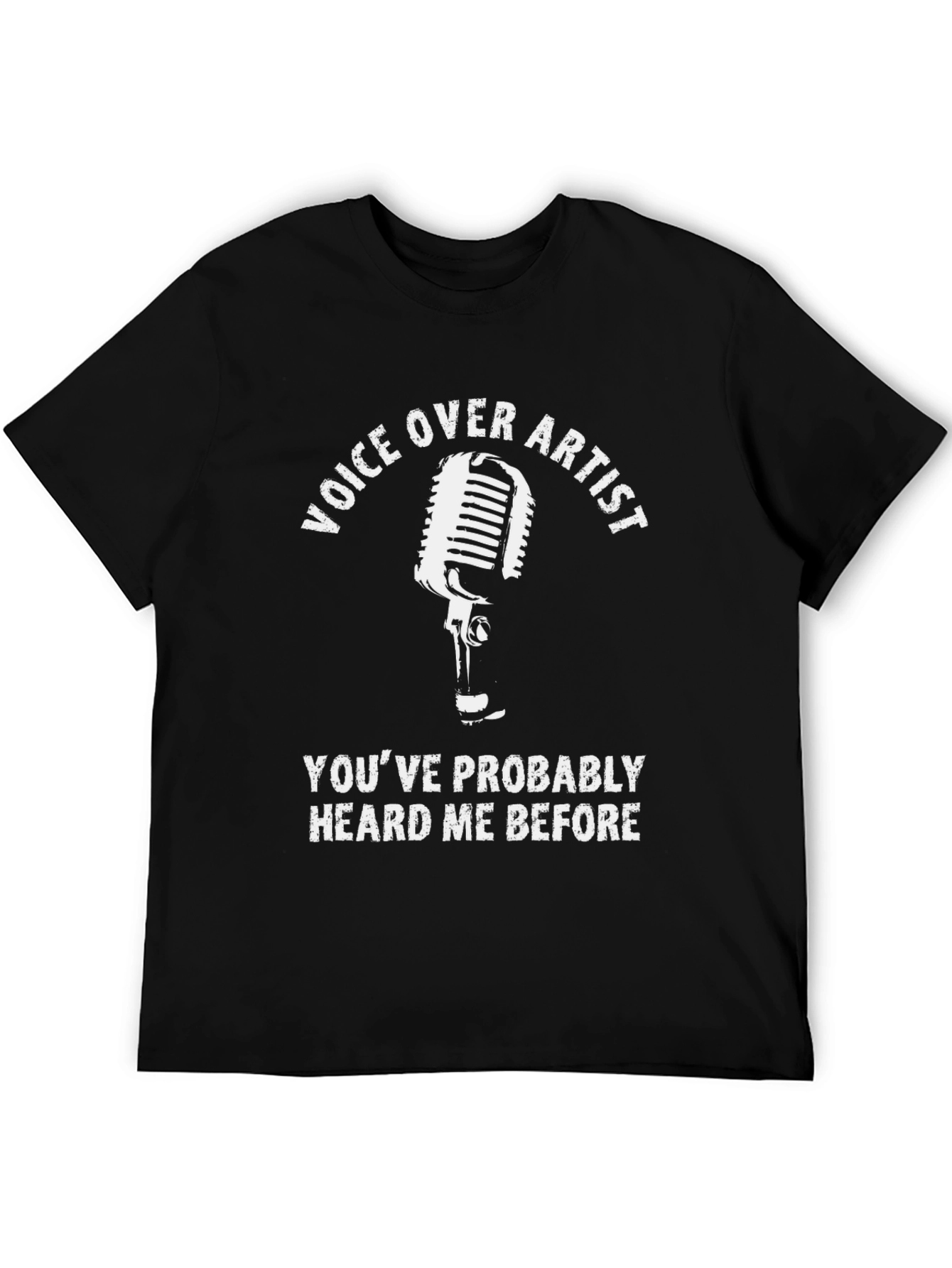 Voice Over Artist T-Shirt - Funny Microphone Graphic Tee