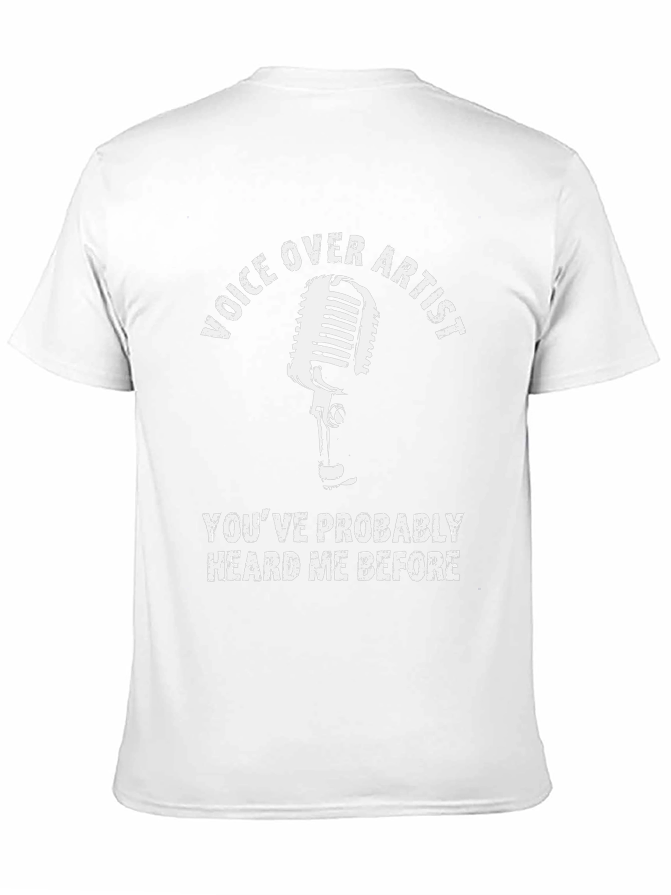 Voice Over Artist T-Shirt - Funny Microphone Graphic Tee