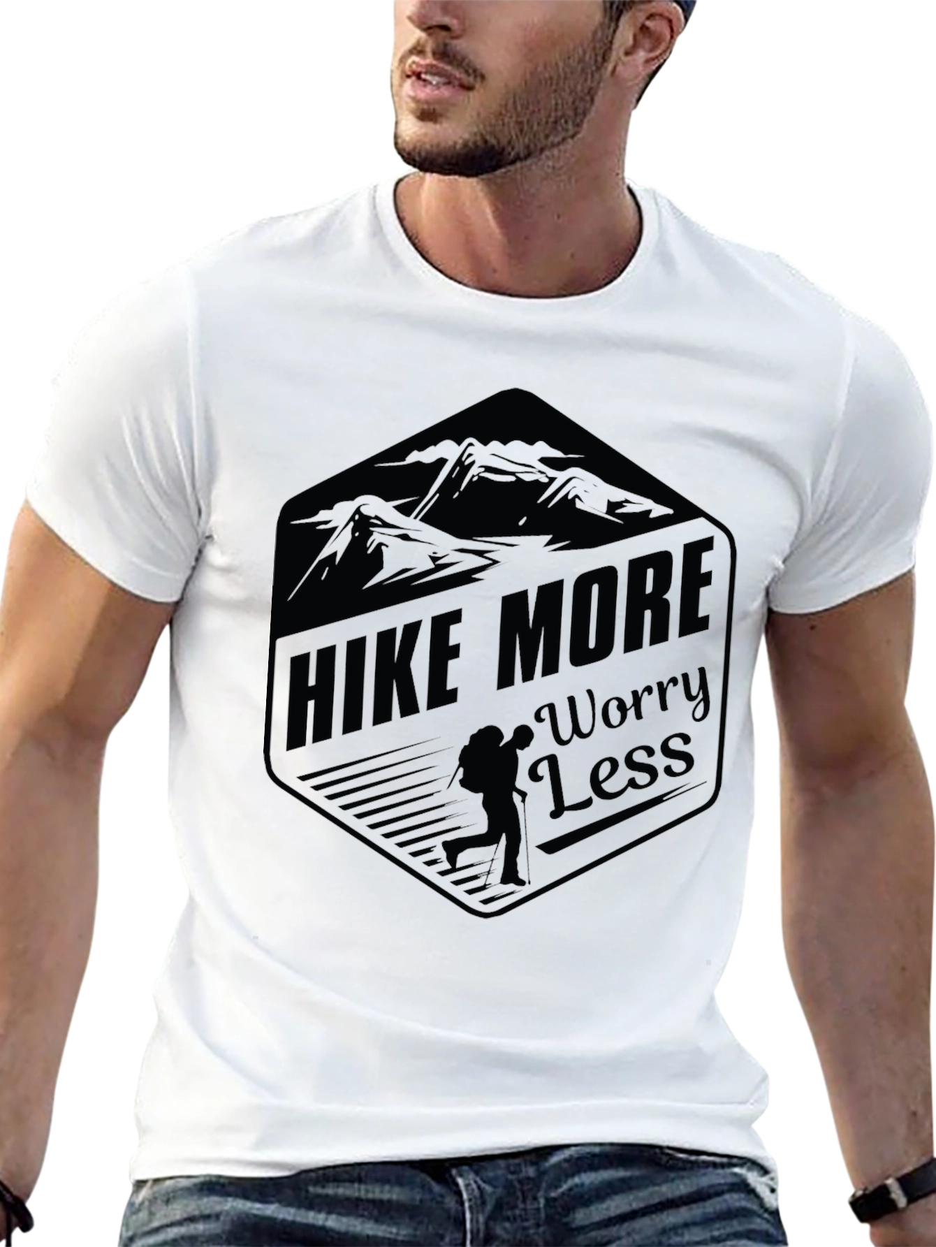 Hike More Worry Less Graphic Tee