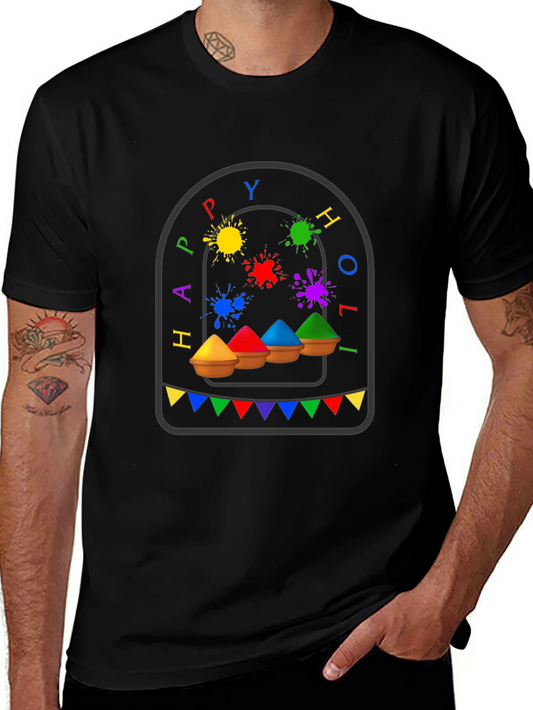 Happy Holi Festival T-Shirt - Colorful Celebration Tee