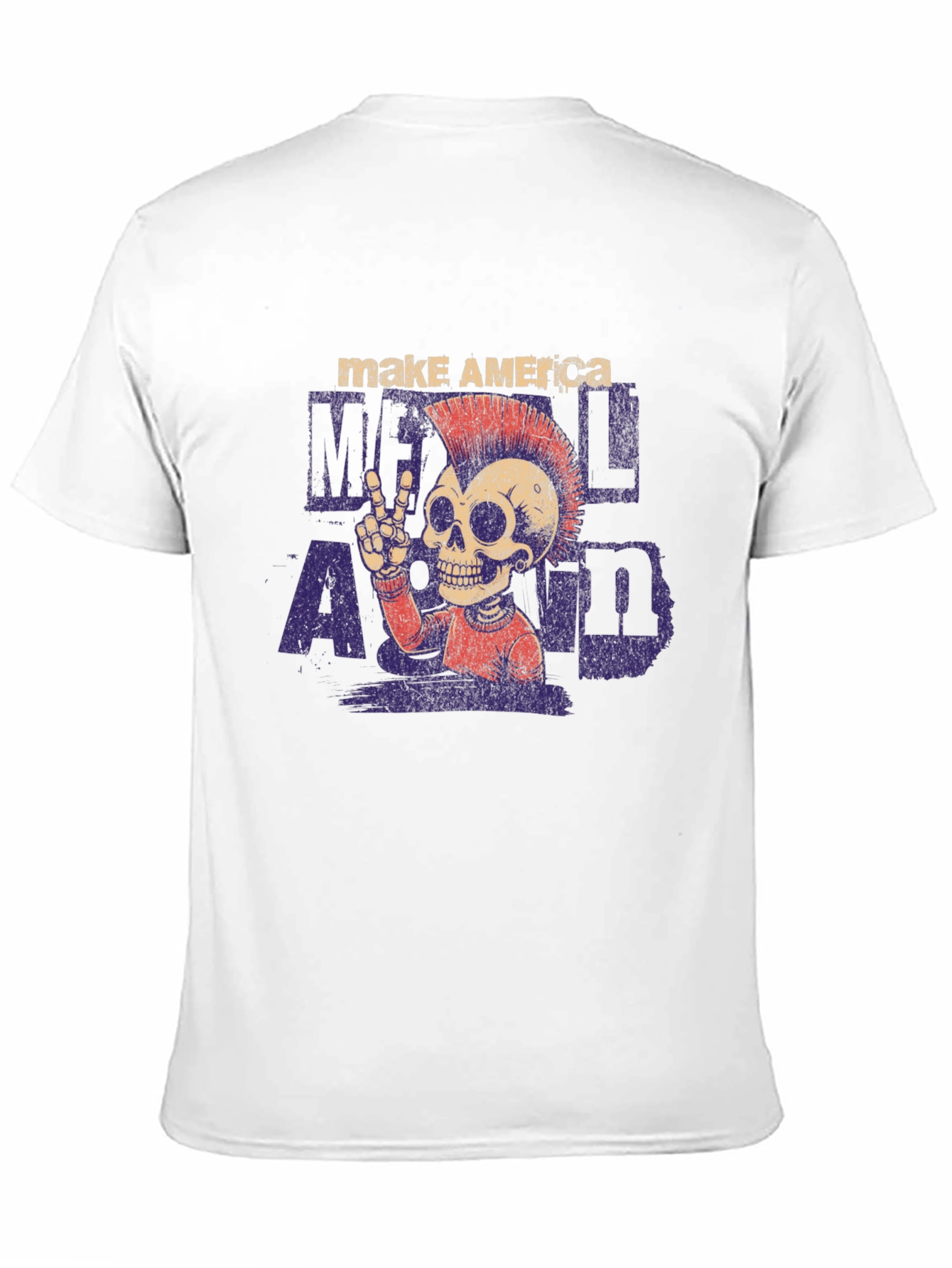 Make America Metal Again T-Shirt - Skull Graphic Tee