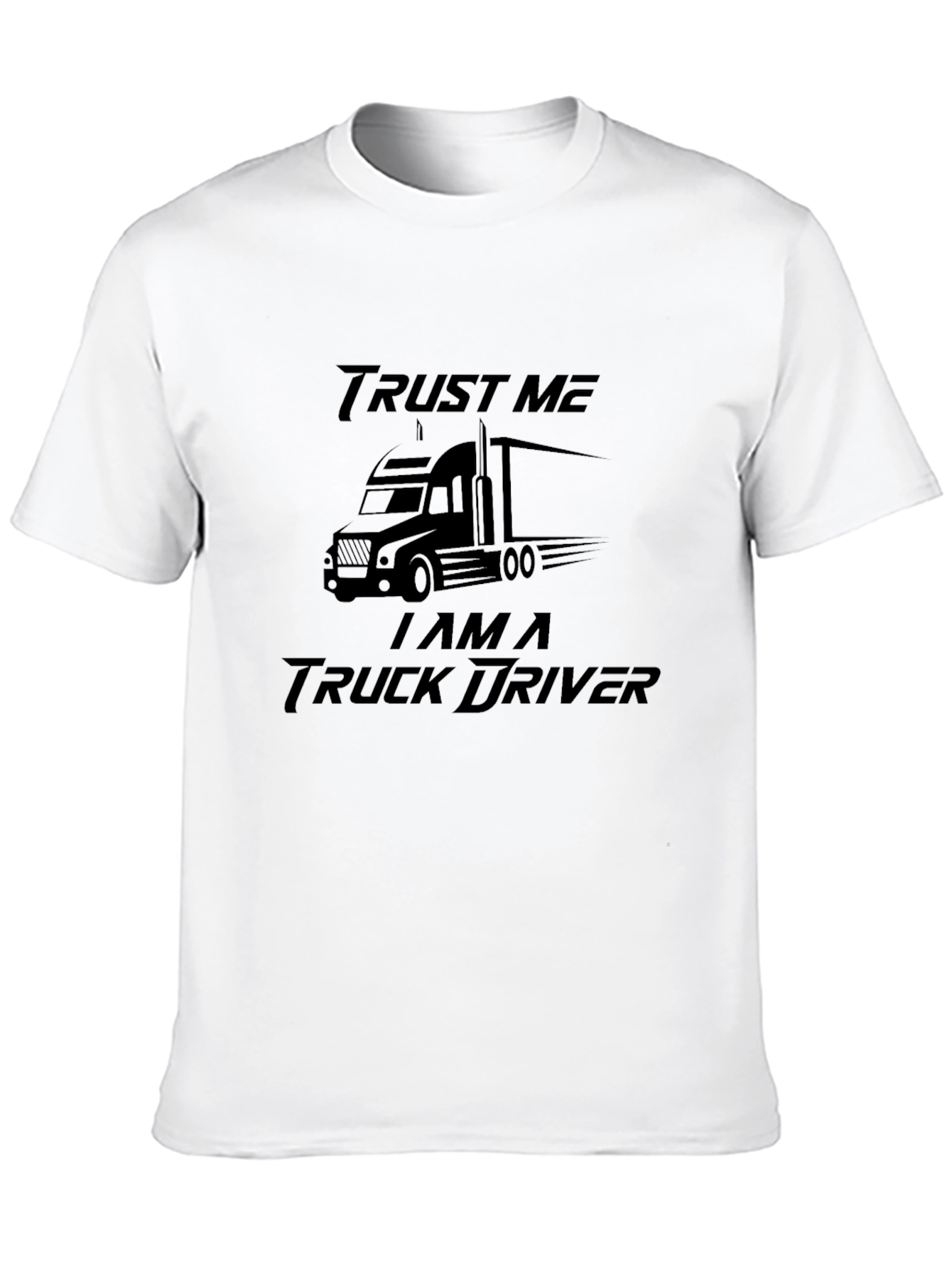Trust Me Truck Driver Black Graphic Tee