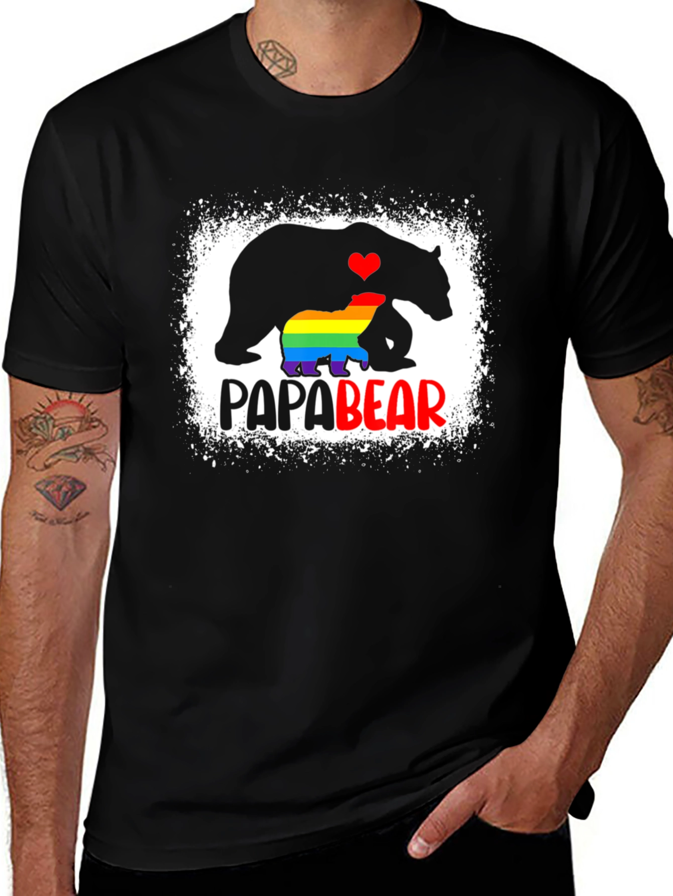 Papa Bear LGBT Pride T-Shirt