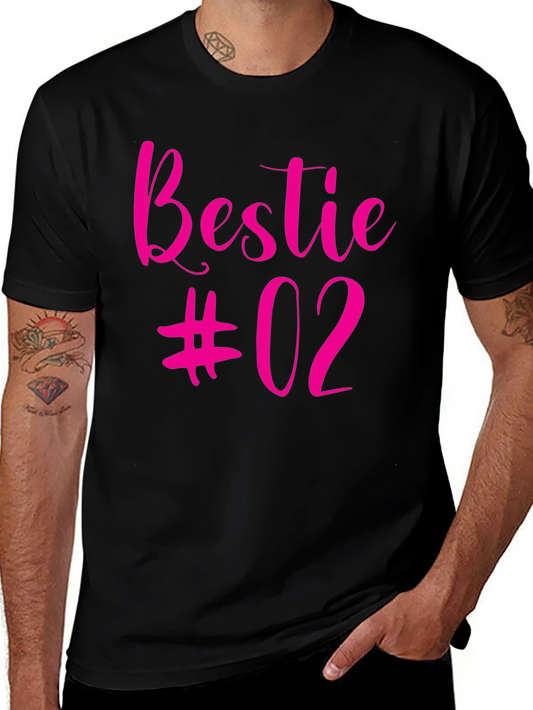 Bestie #02 Black Graphic Tee