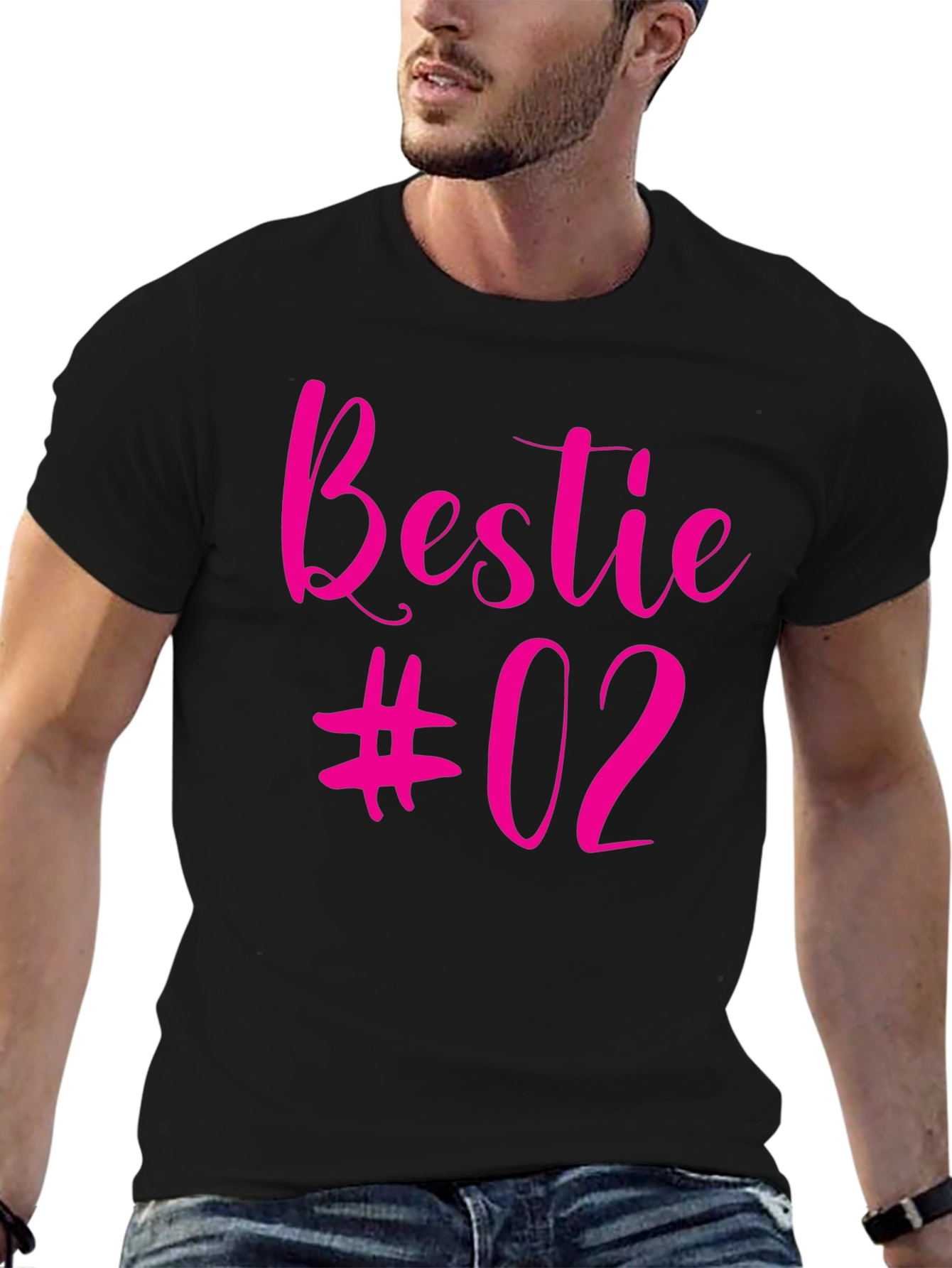 Bestie #02 Black Graphic Tee