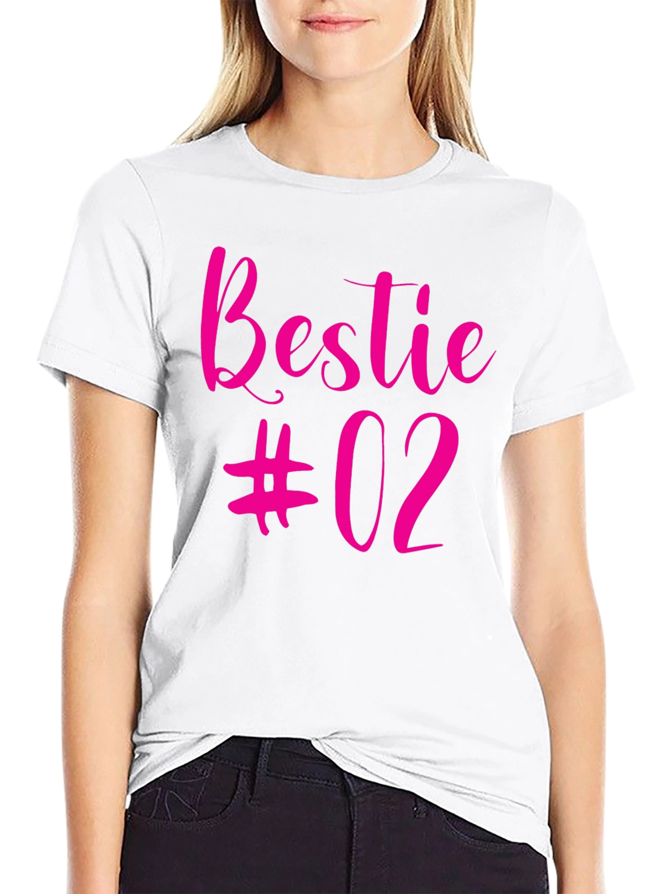 Bestie #02 Black Graphic Tee