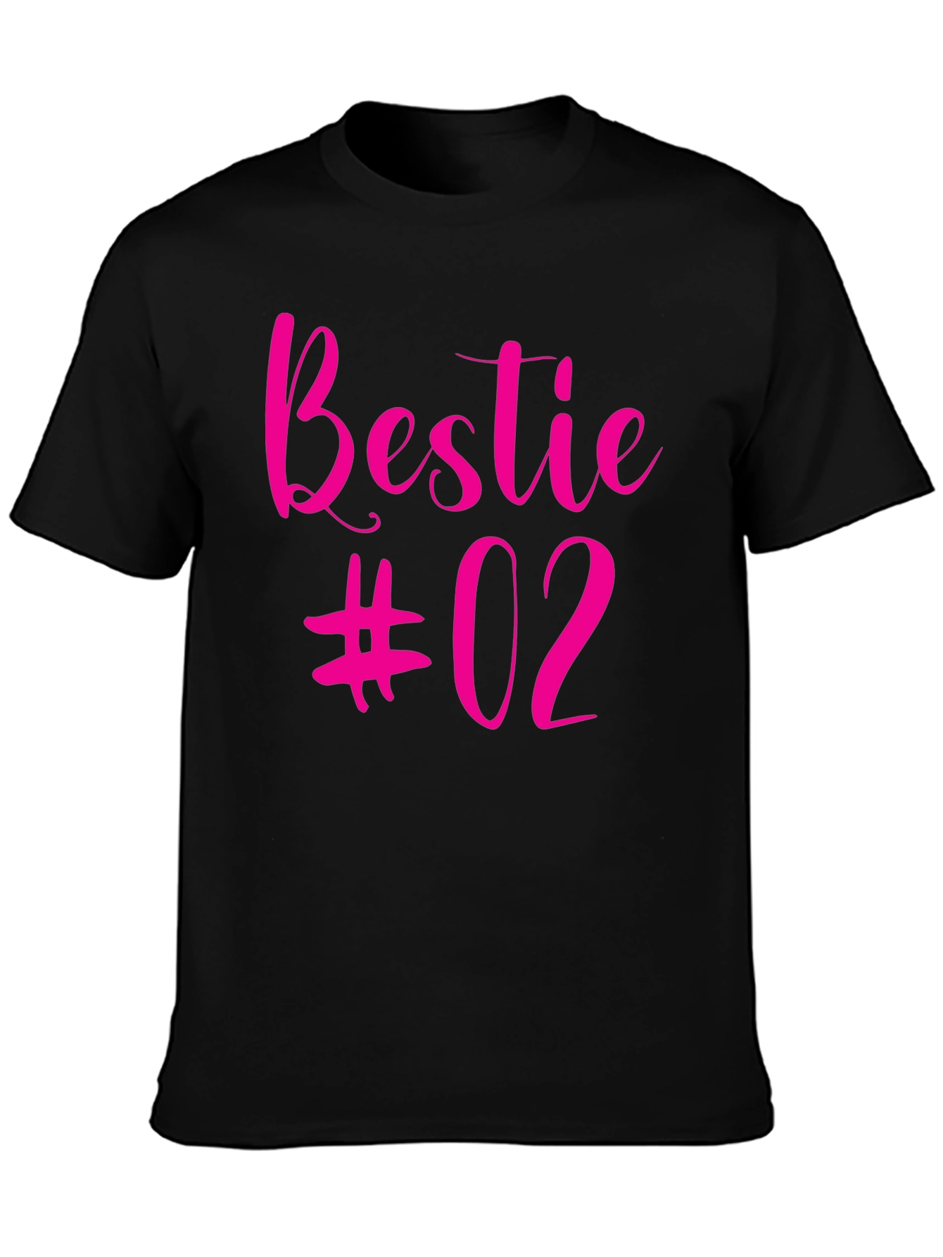 Bestie #02 Black Graphic Tee