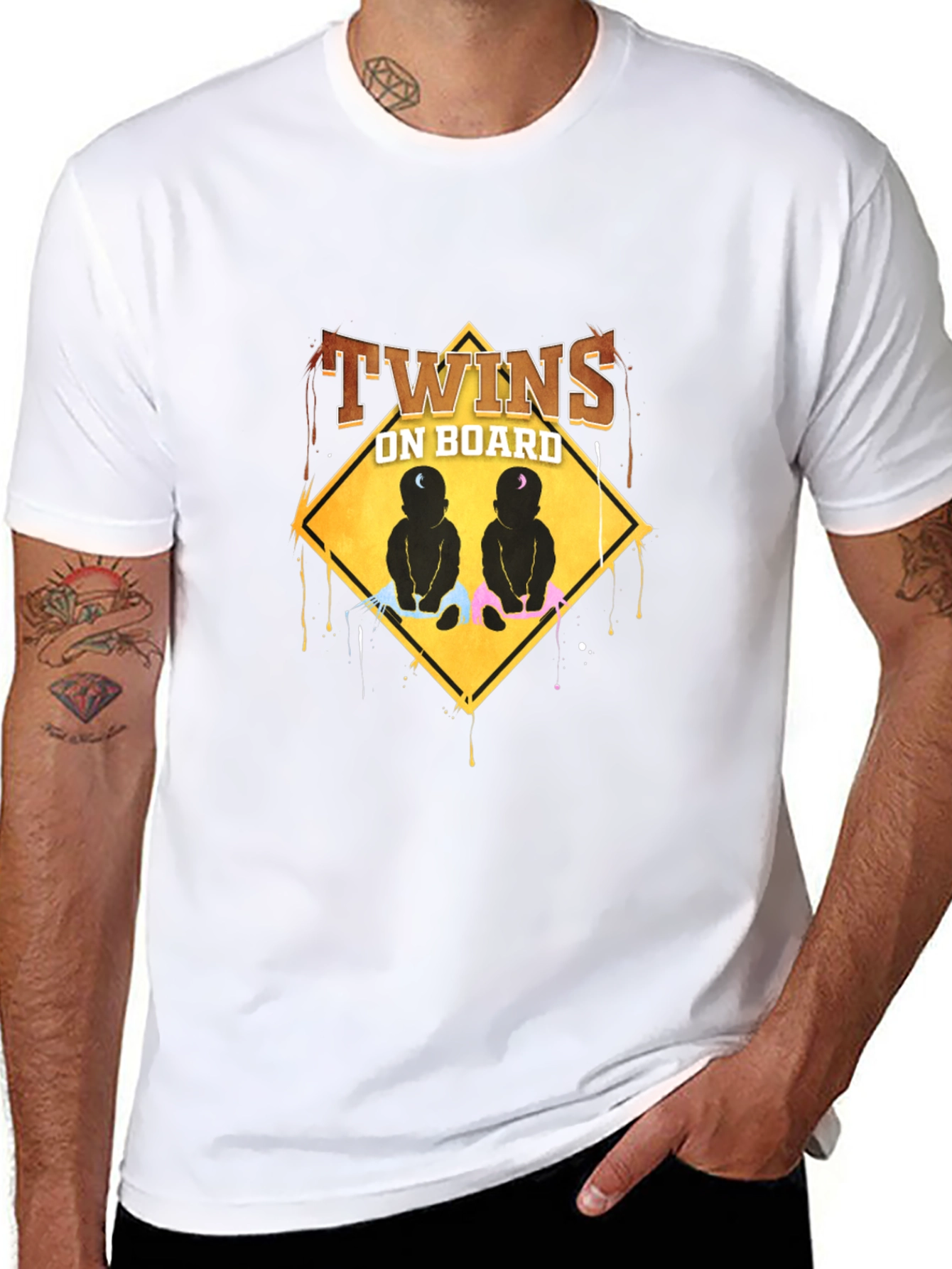 Twins On Board Graphic T-Shirt
