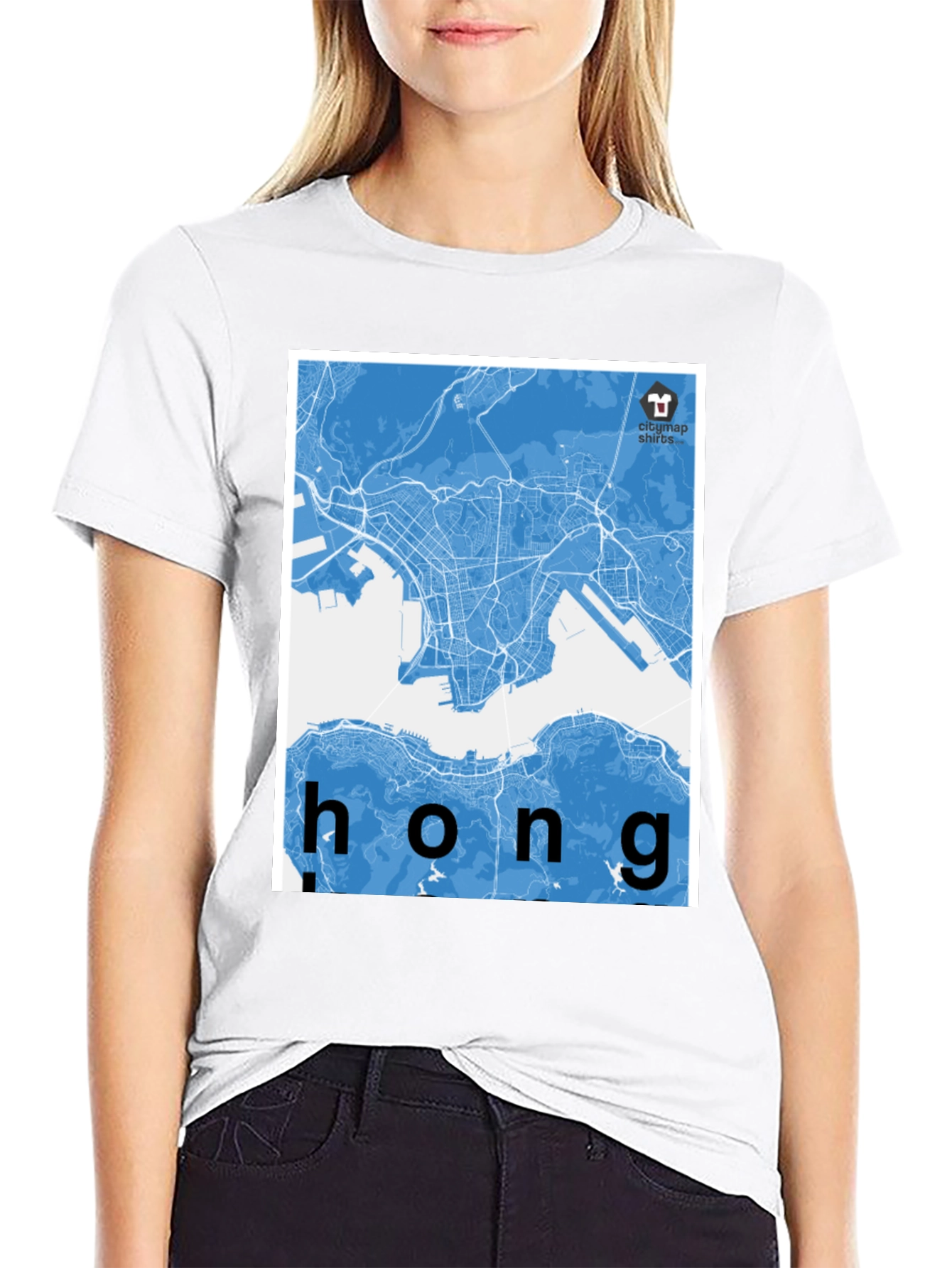 Hong Kong City Map Graphic Tee