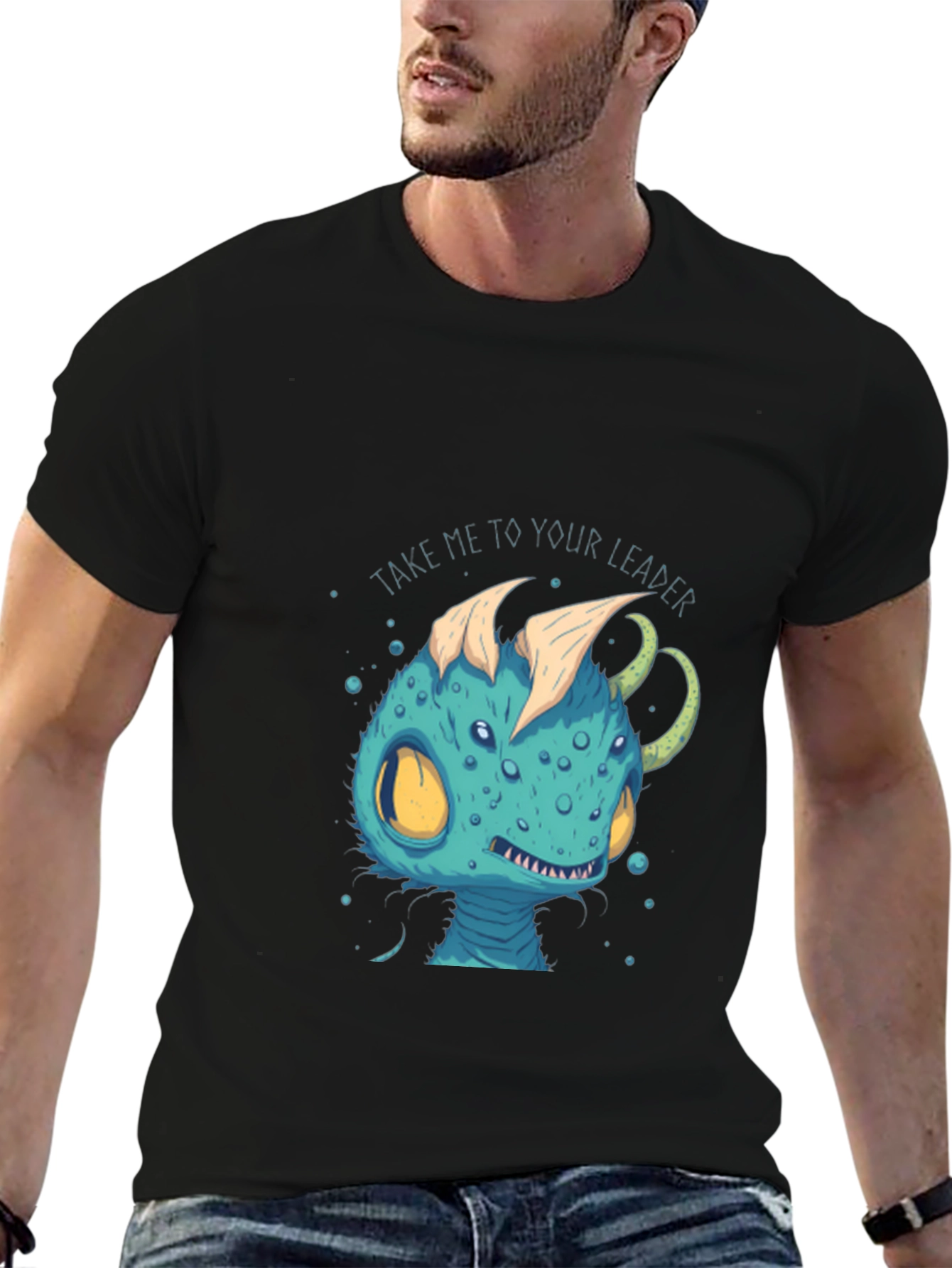 Alien Creature T-Shirt - Take Me To Your Leader