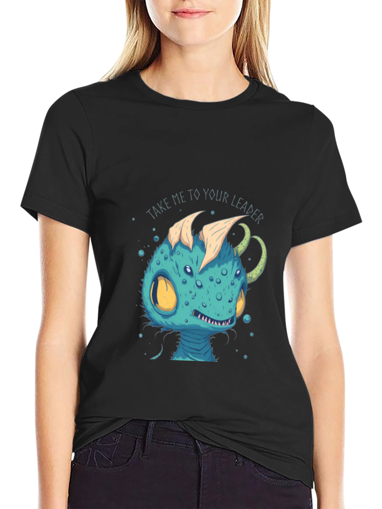 Alien Creature T-Shirt - Take Me To Your Leader